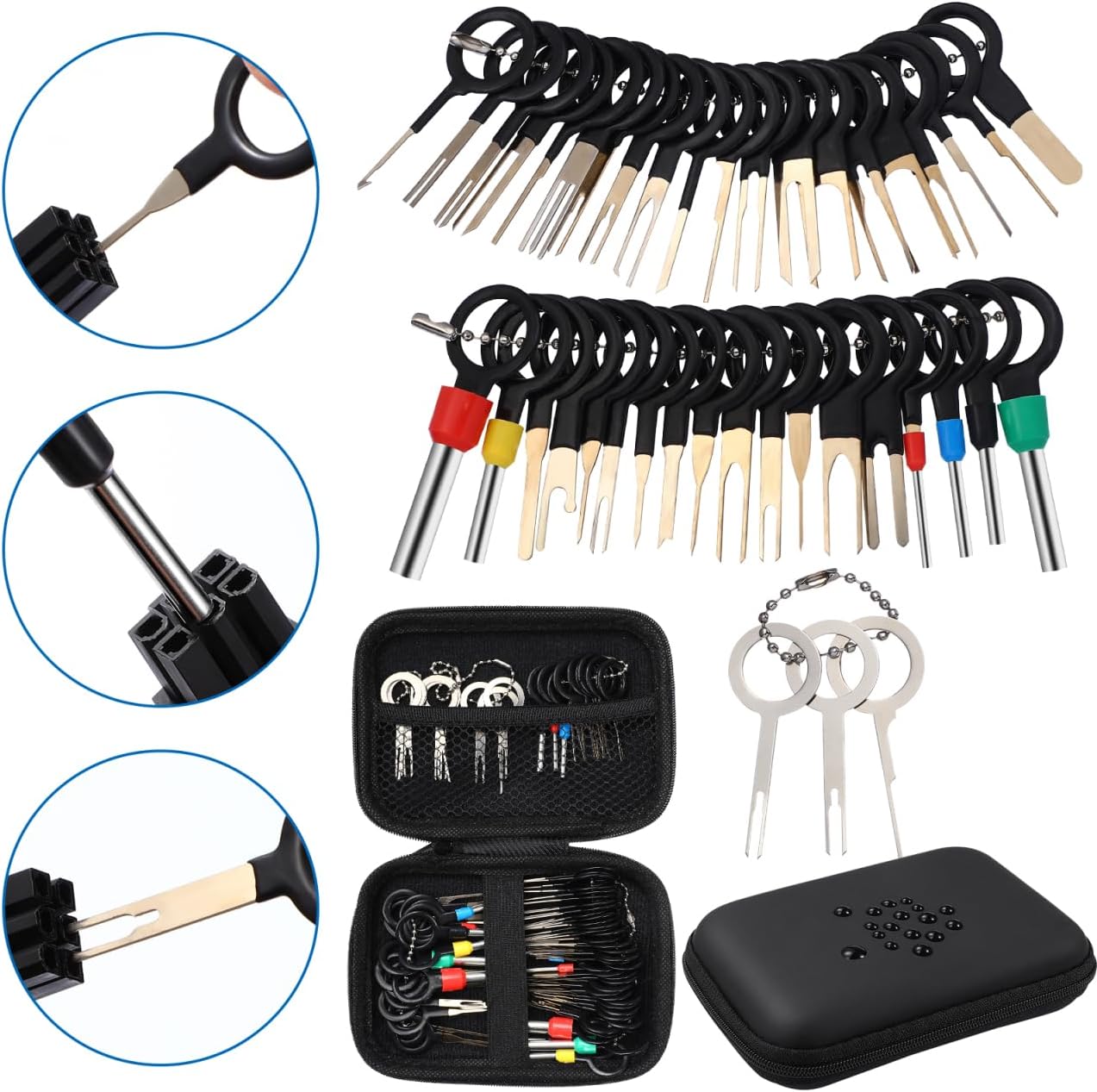 Thumbnail 6 de Luxshiny Terminal Entfernen Werkzeug Set 76 Teilig mit Pin-Extraktor und Aufbewahrungstasche