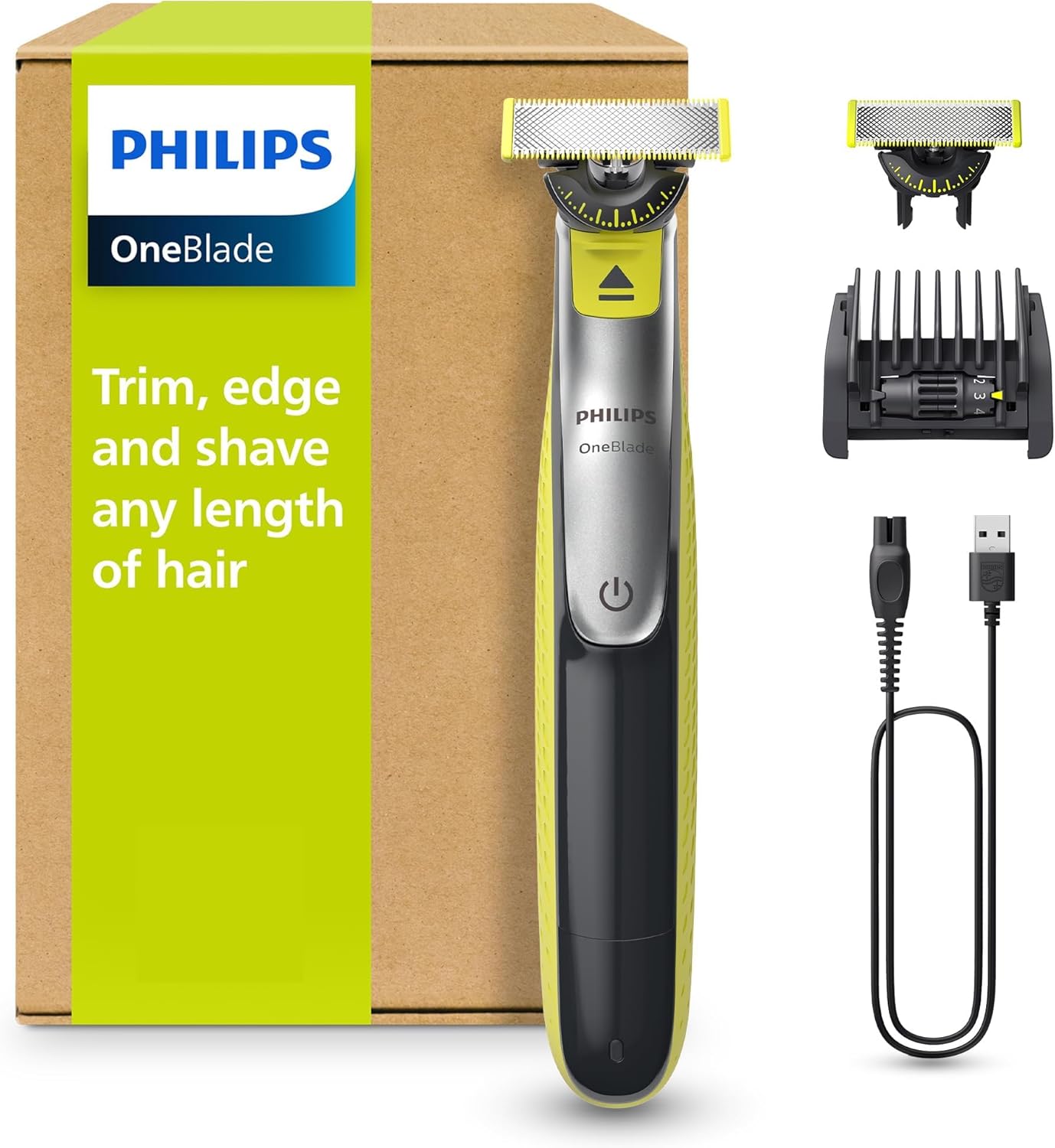 Detalle de PHILIPS OneBlade 360 Face Rasierer 2 Klingen