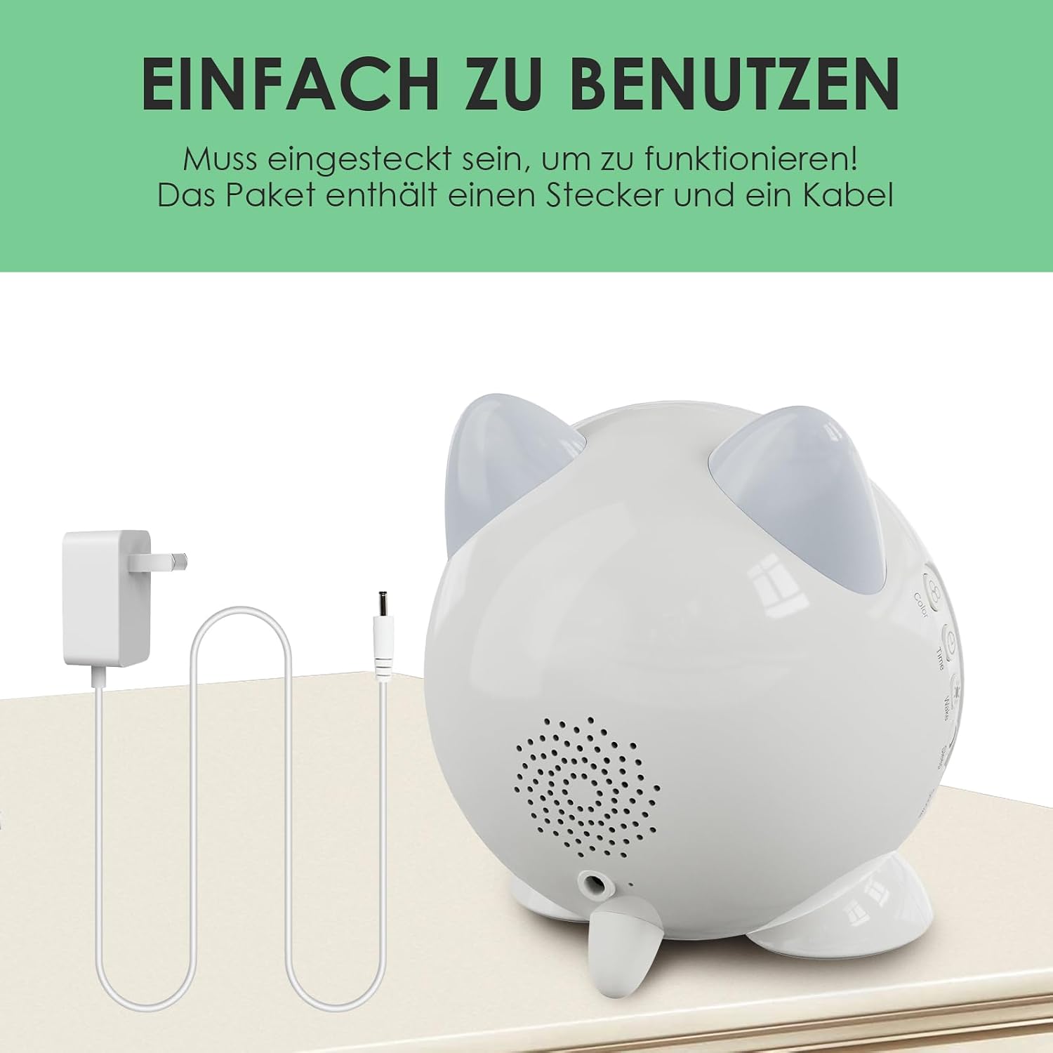 Thumbnail 6 de FiveHome Kinder-Schlaftrainer Digitalwecker mit Nachtlicht, Timer und Snooze