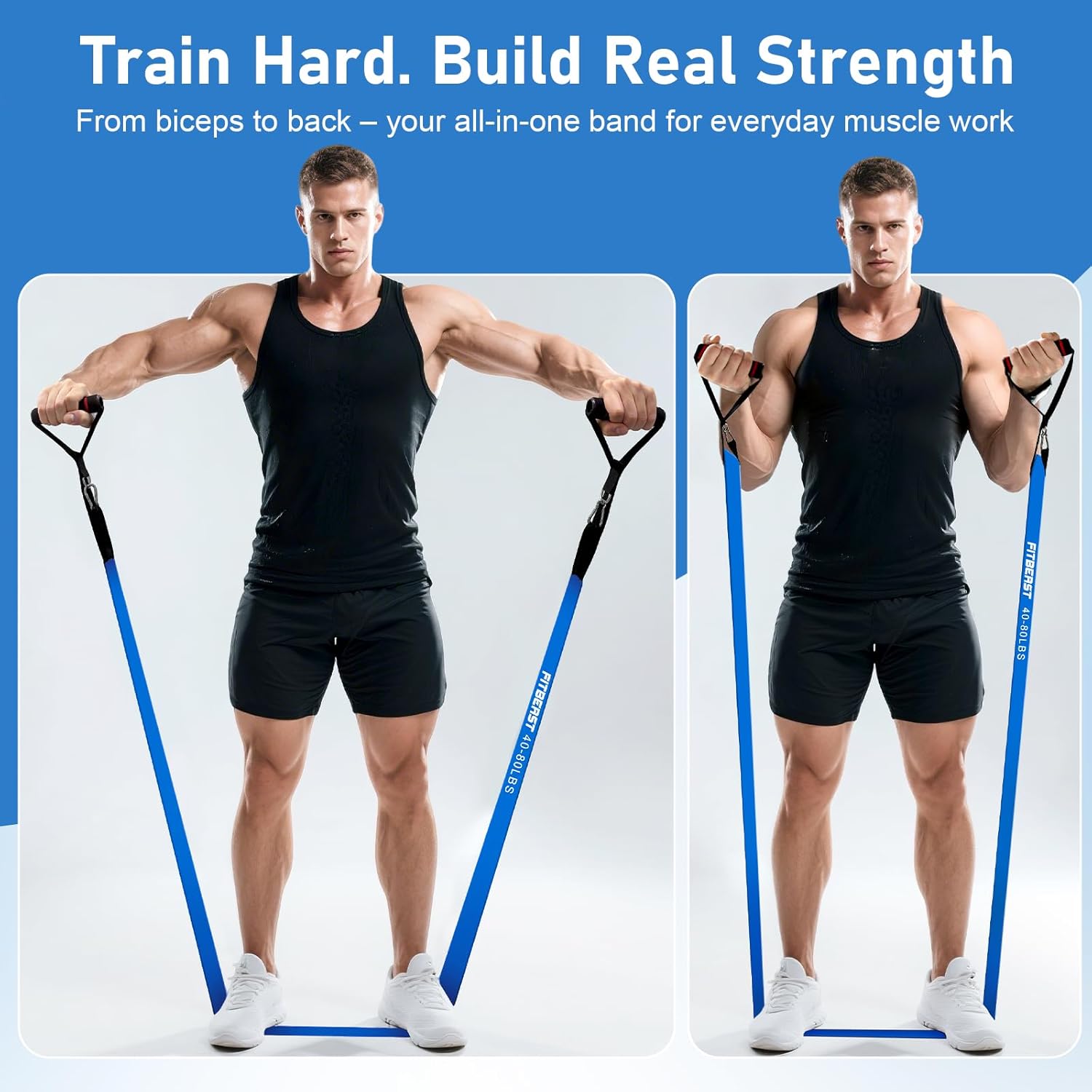 Thumbnail 2 de FitBeast Resistance Bands Set for Home Strength Training 🏋