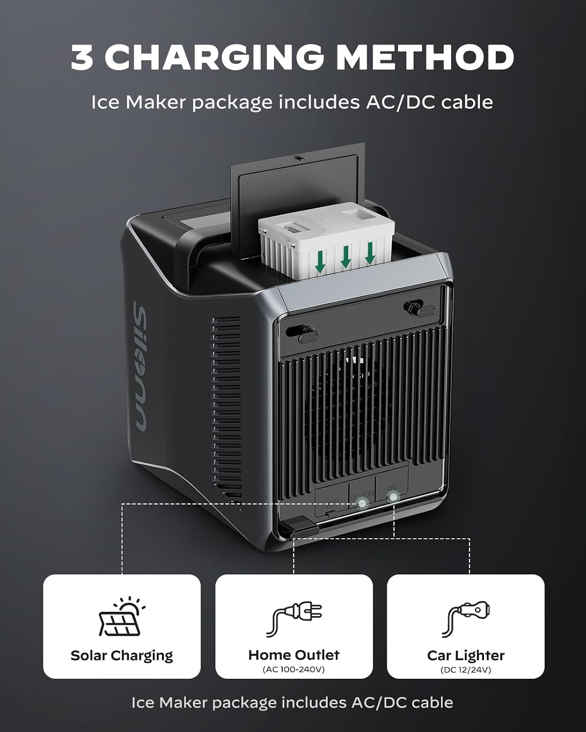 Detalle de Silonn SLIM39TA-BA Detachable 168 Wh Battery for SLIM39 Ice Makers