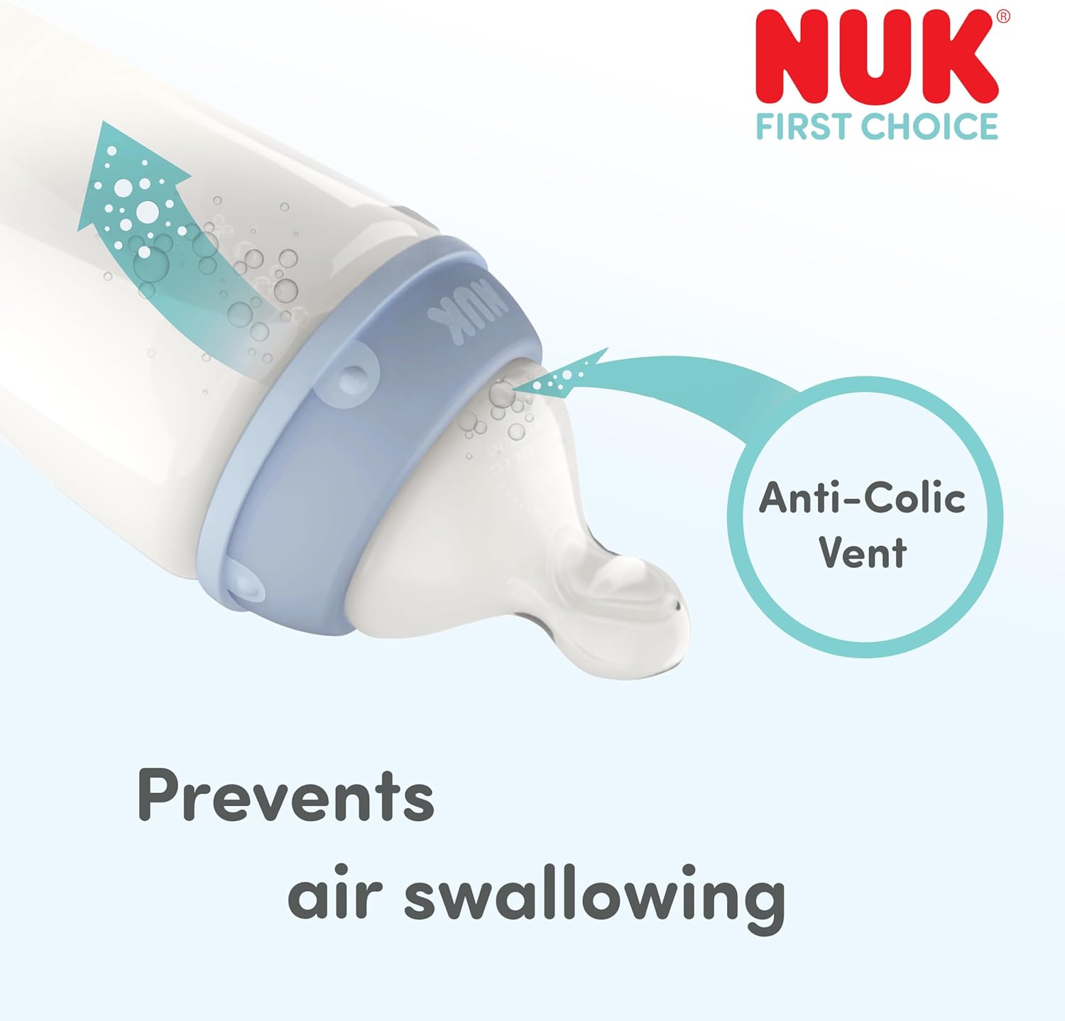 Thumbnail 1 de NUK First Choice Anti‑Colic Baby Bottles 300ml