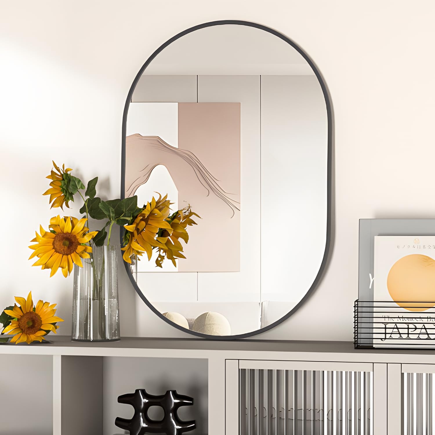 Thumbnail 4 de NEUWEABY Oval Bathroom Mirror 20 × 30 in