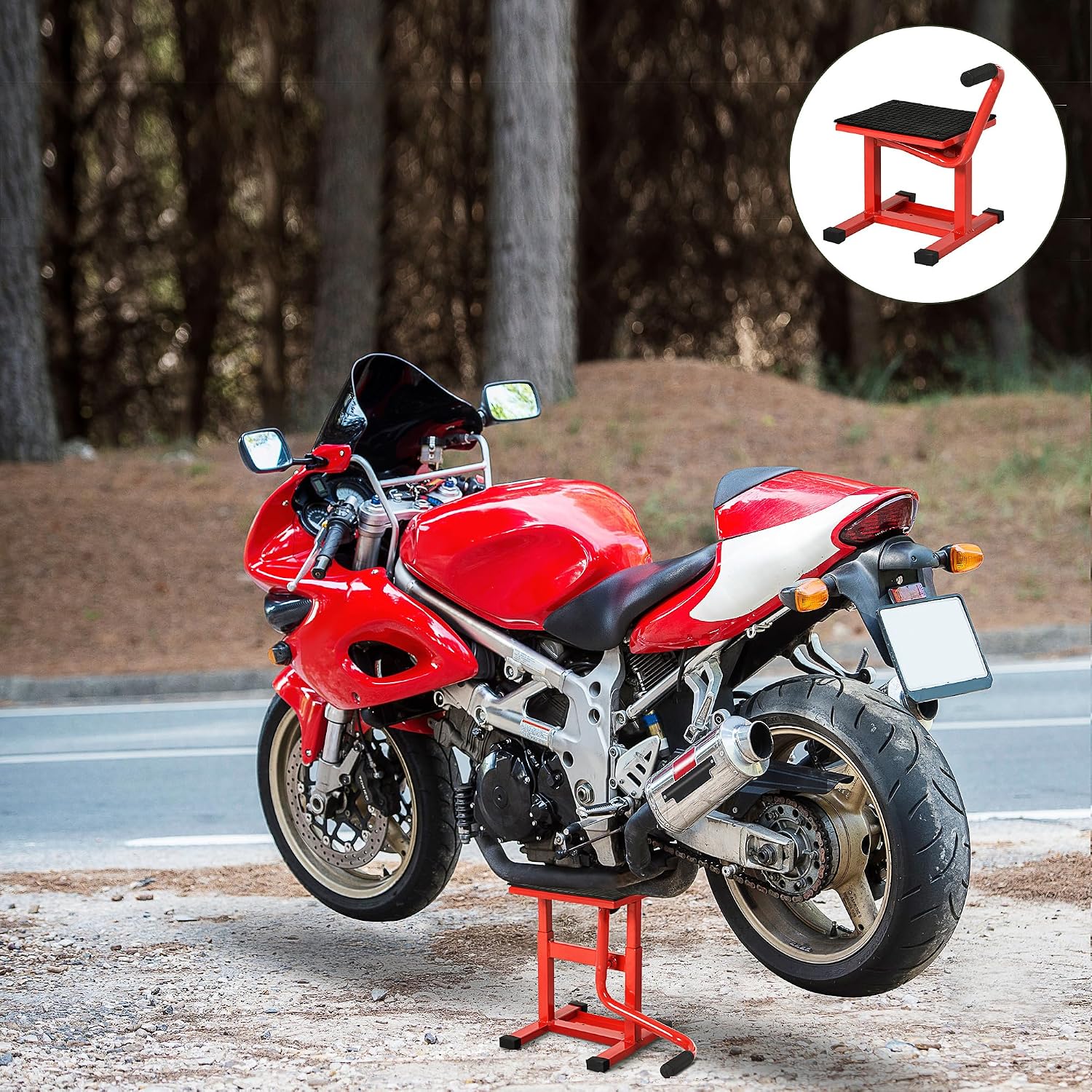Detalle 2 de HOMCOM Support universel moto 150 Kg