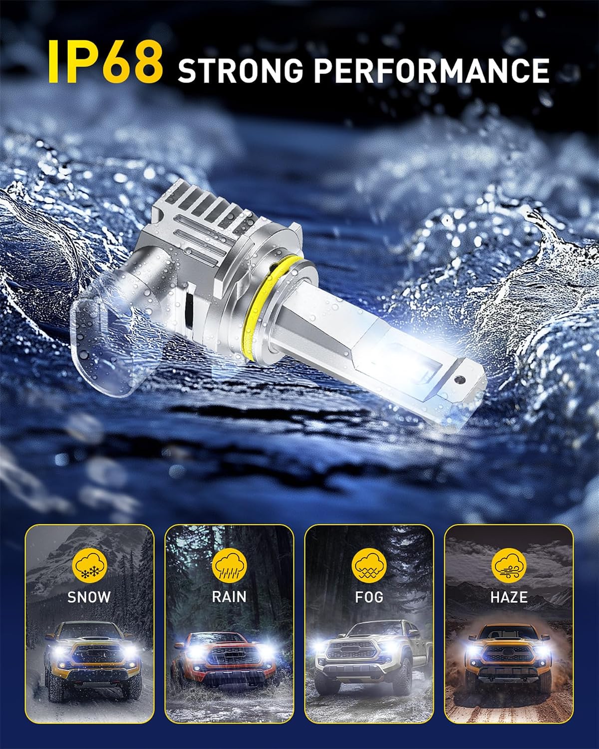 Thumbnail 6 de AUXITO 9005/9006 Bulb Combo, Pack of 4