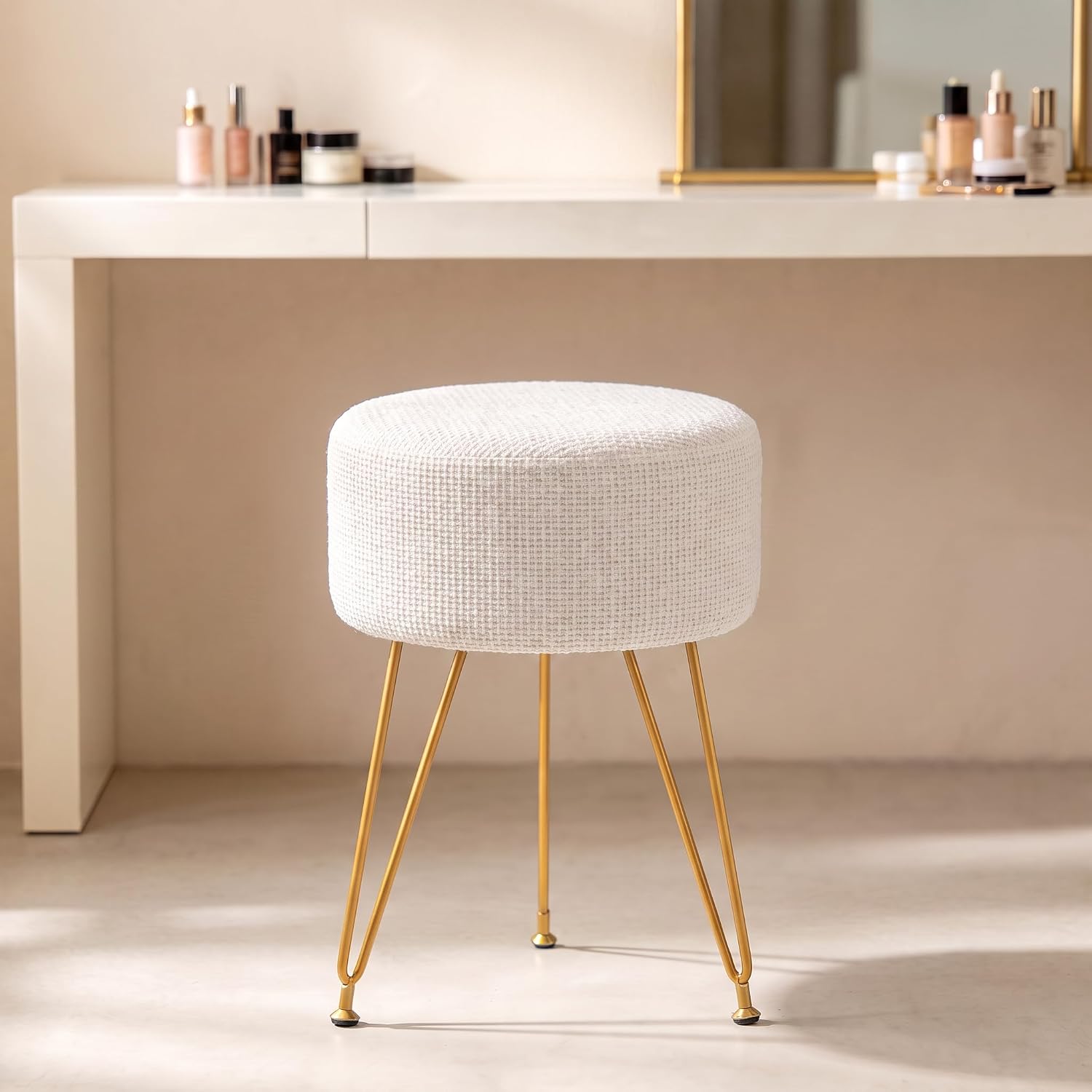 DUMOS Velvet Vanity Stool