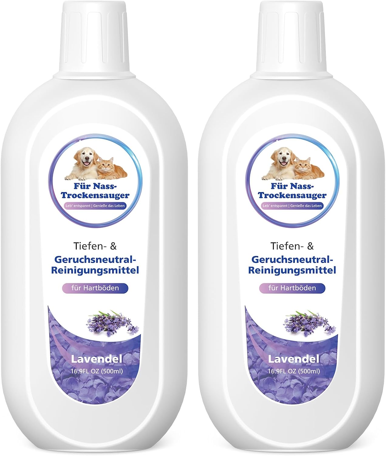 Detalle de VILLAPOOL vloerreiniger 2 x 500 ml met lavendelgeur voor Tineco Floor One