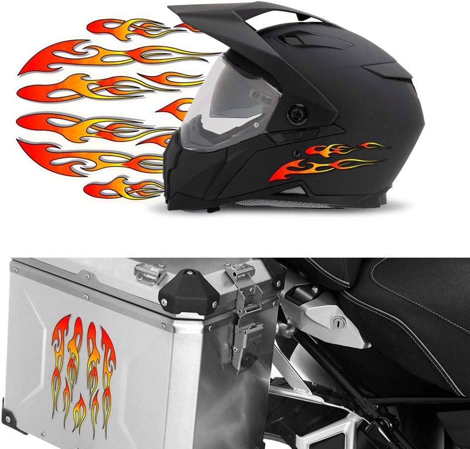 Detalle de 4R Quattroerre.it 32100 Adesivo Stickers Fiamme 20 x 24 cm