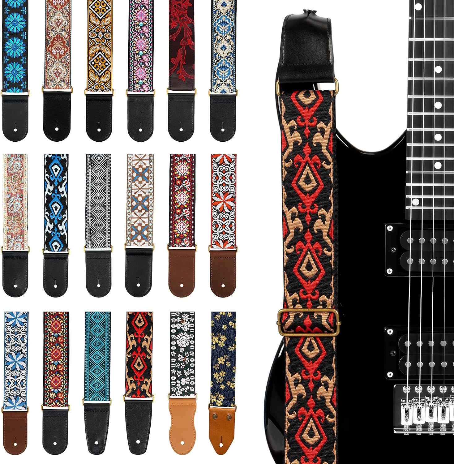 Thumbnail 6 de AODSK Guitar Strap 35–62 in