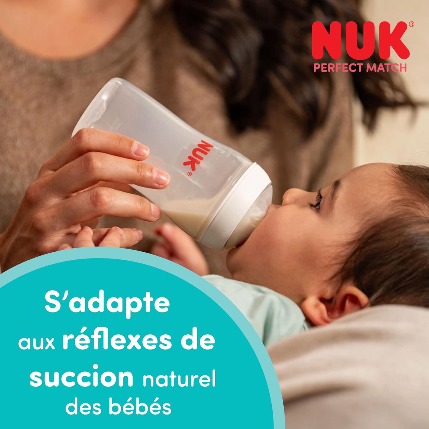 Detalle 2 de NUK Perfect Match Biberons 260 ml 4×