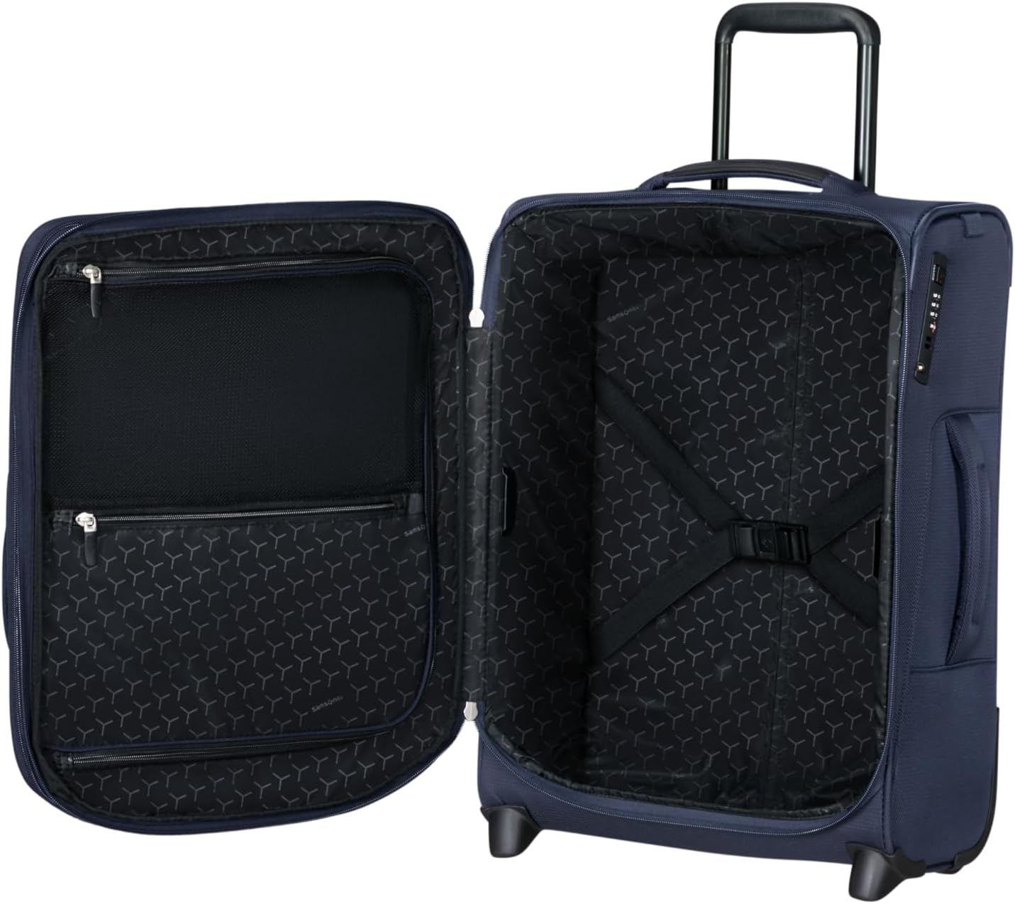 Detalle de Samsonite Spark SNG Eco - Valise cabine 55x40x20/23 cm, 48,5/57 L, Bleu Midnight Blue