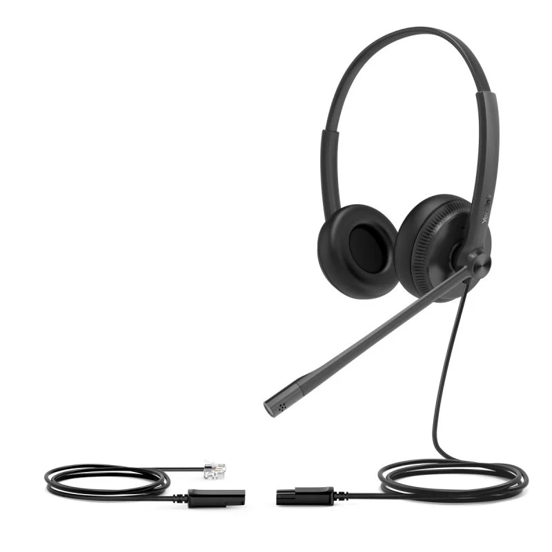 Detalle de Yealink YHS34 Dual: Auricular para teléfono IP con conexión plug‑and‑play y comodidad para todo el día