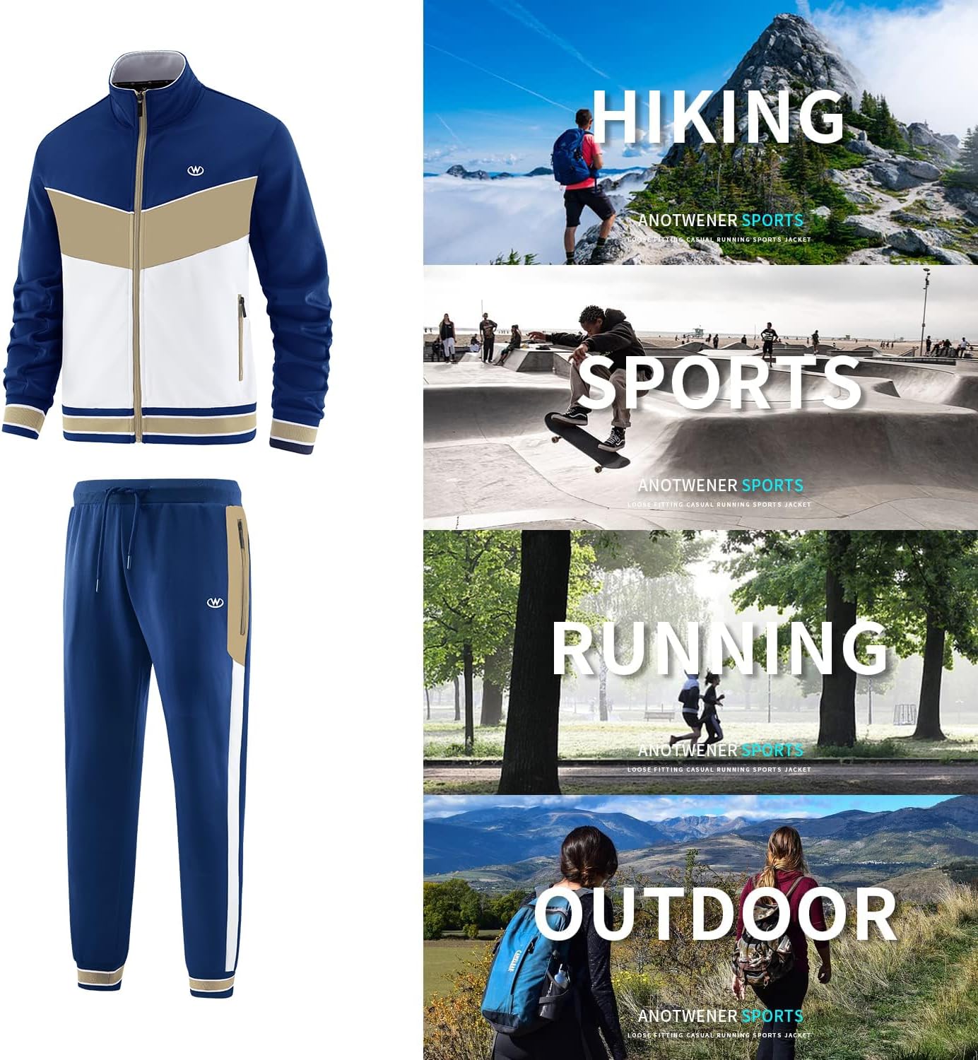 Thumbnail 5 de ANOTWENER Trainingsanzug Set für Herren
