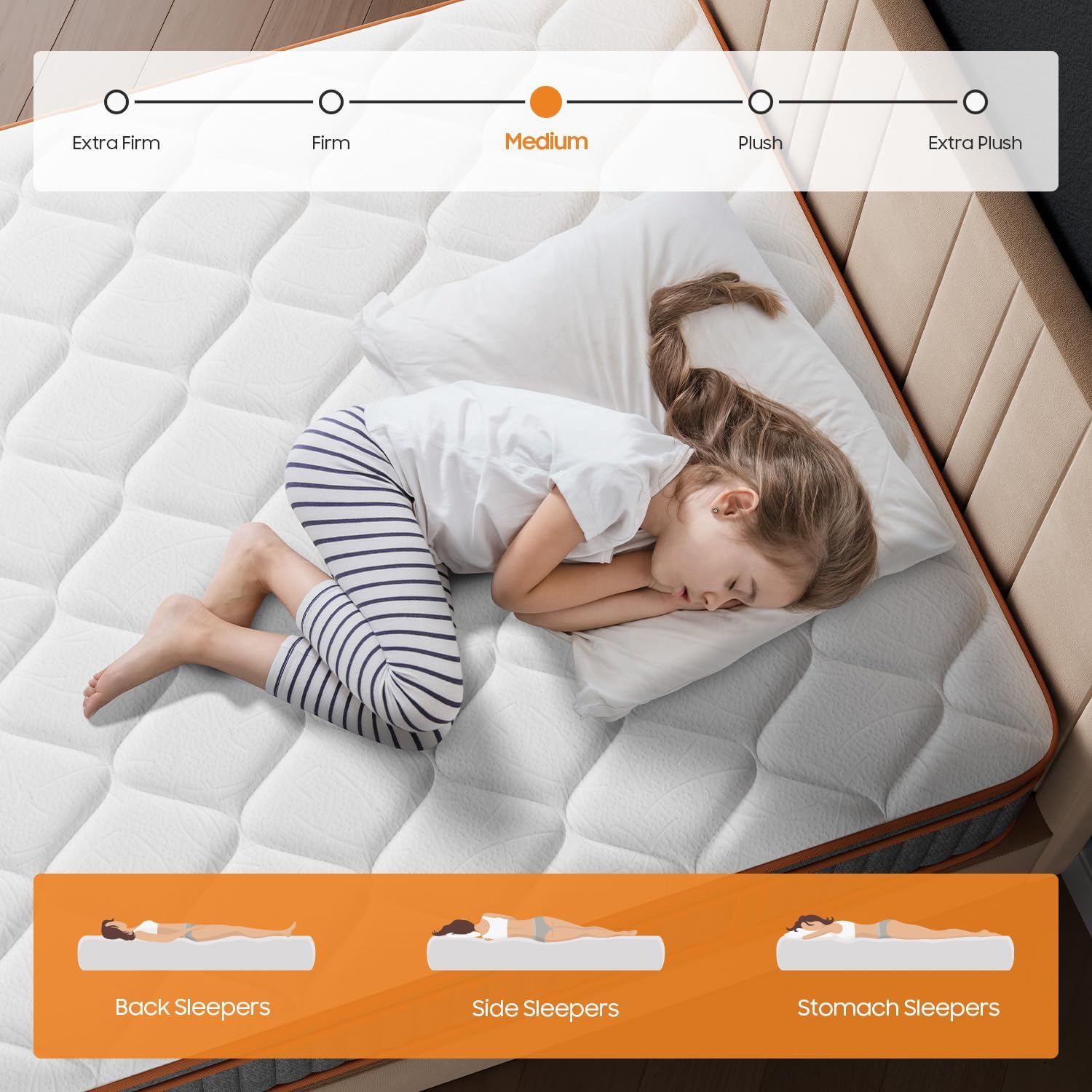 Thumbnail 4 de Soufwell Double Mattress 135x190 27cm Hybrid with Memory Foam & Pocket Springs