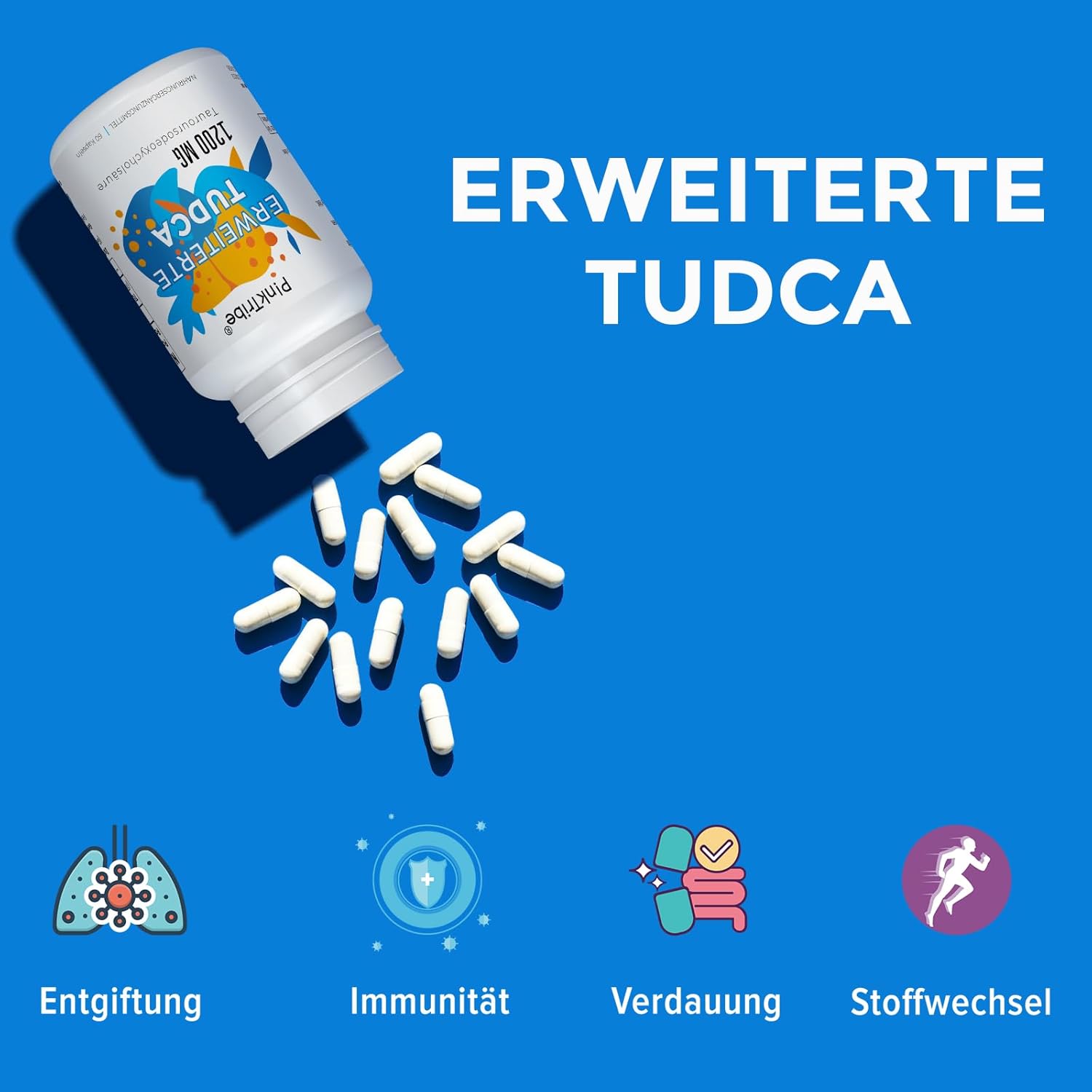 Detalle de TUDCA Supplement 1200 mg pro Portion – 60 Kapseln