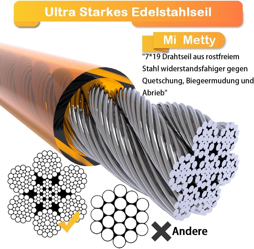 Detalle de Mi Metty Tie-Out Leine 3 m für Hunde
