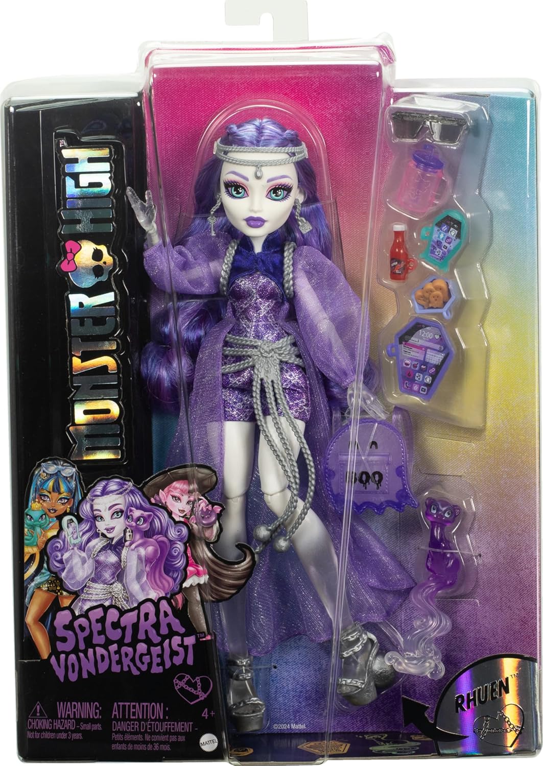 Thumbnail 5 de Monster High HXH77 Spectra Vondergeist poupée 👻