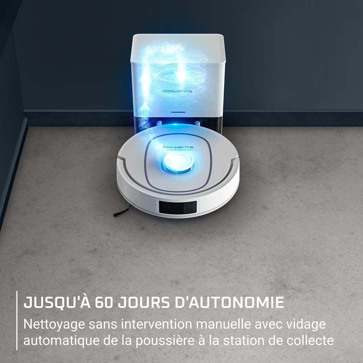 Detalle de Rowenta X-Plorer Série 380+ — Aspirateur Robot Laveur Animal & Allergie RR89U7E0