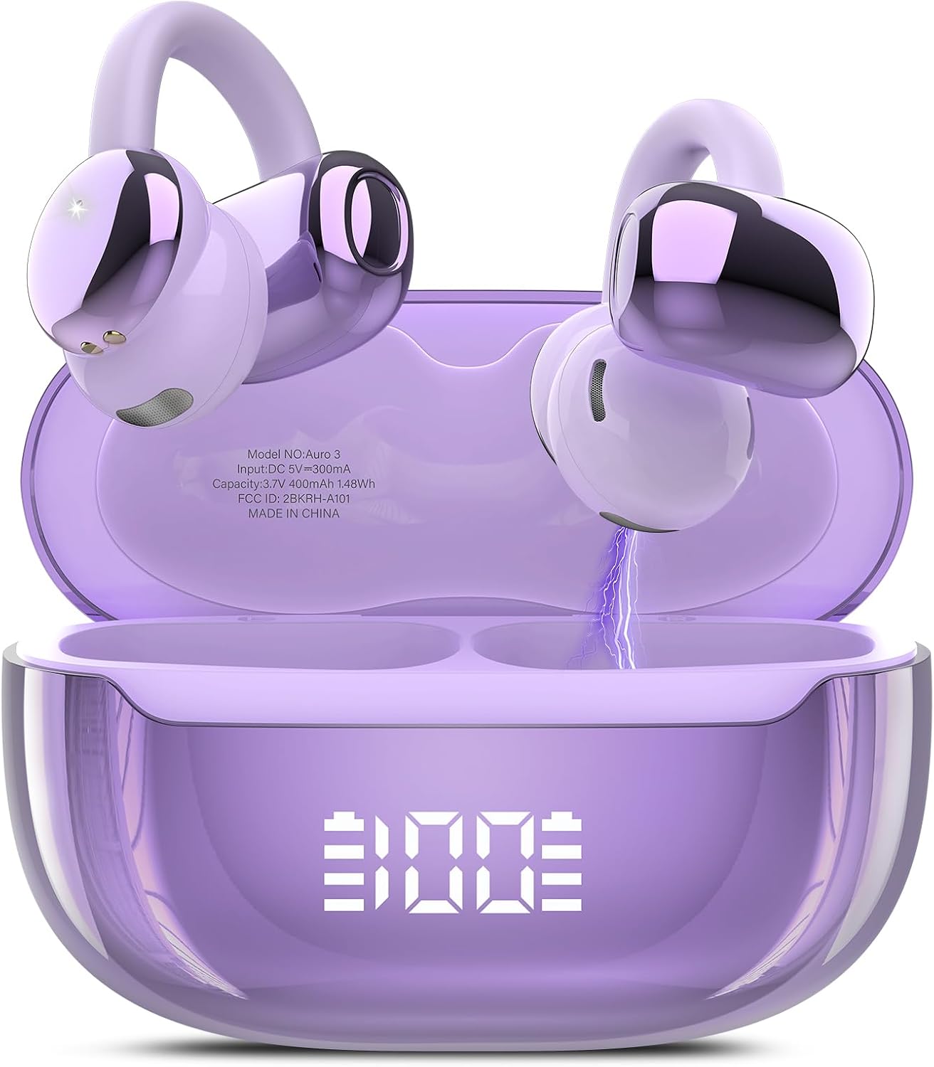 Detalle de Open Ear Bluetooth Kopfhörer 5.4 mit Clip-Design – 48 Std Laufzeit, IPX7, DNN Geräuschunterdrückung