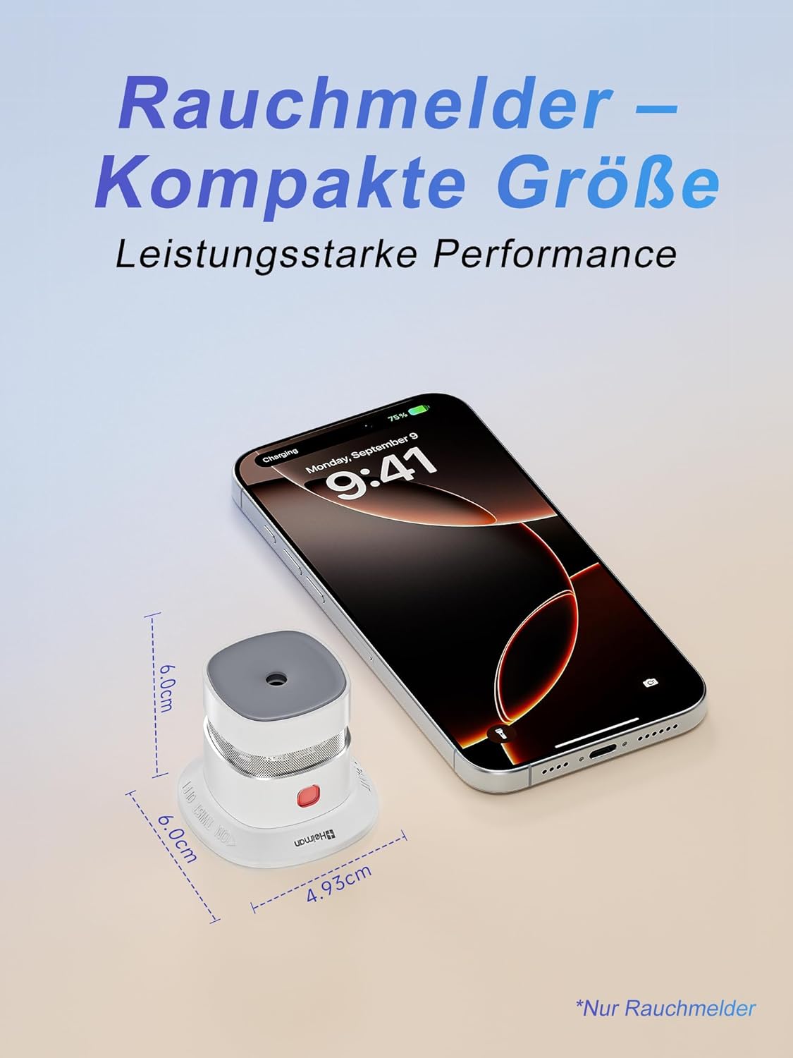 Thumbnail 1 de HEIMAN Mini Rauchmelder 3er Set – Red Dot Design Award, 10 Jahre Batterielaufzeit