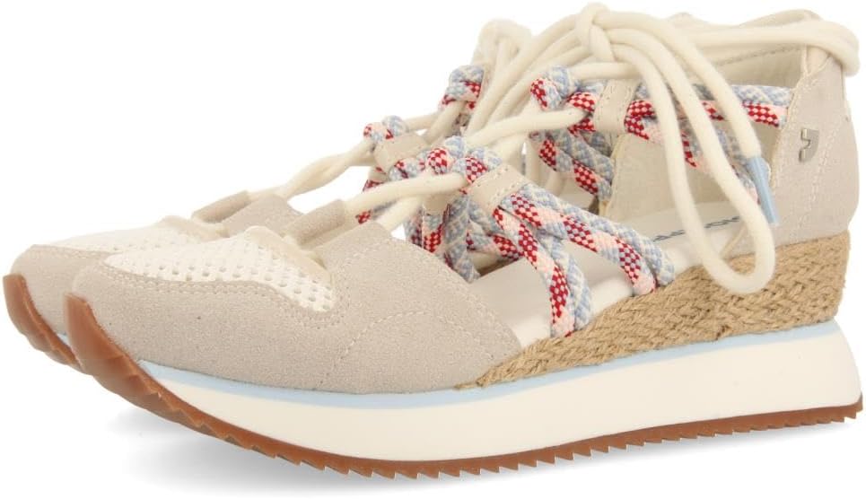 Thumbnail 6 de Sneakers Ouvertes Beige DE Type Espadrille À Talon COMPENSÉ pour Femme IONA par Gioseppo