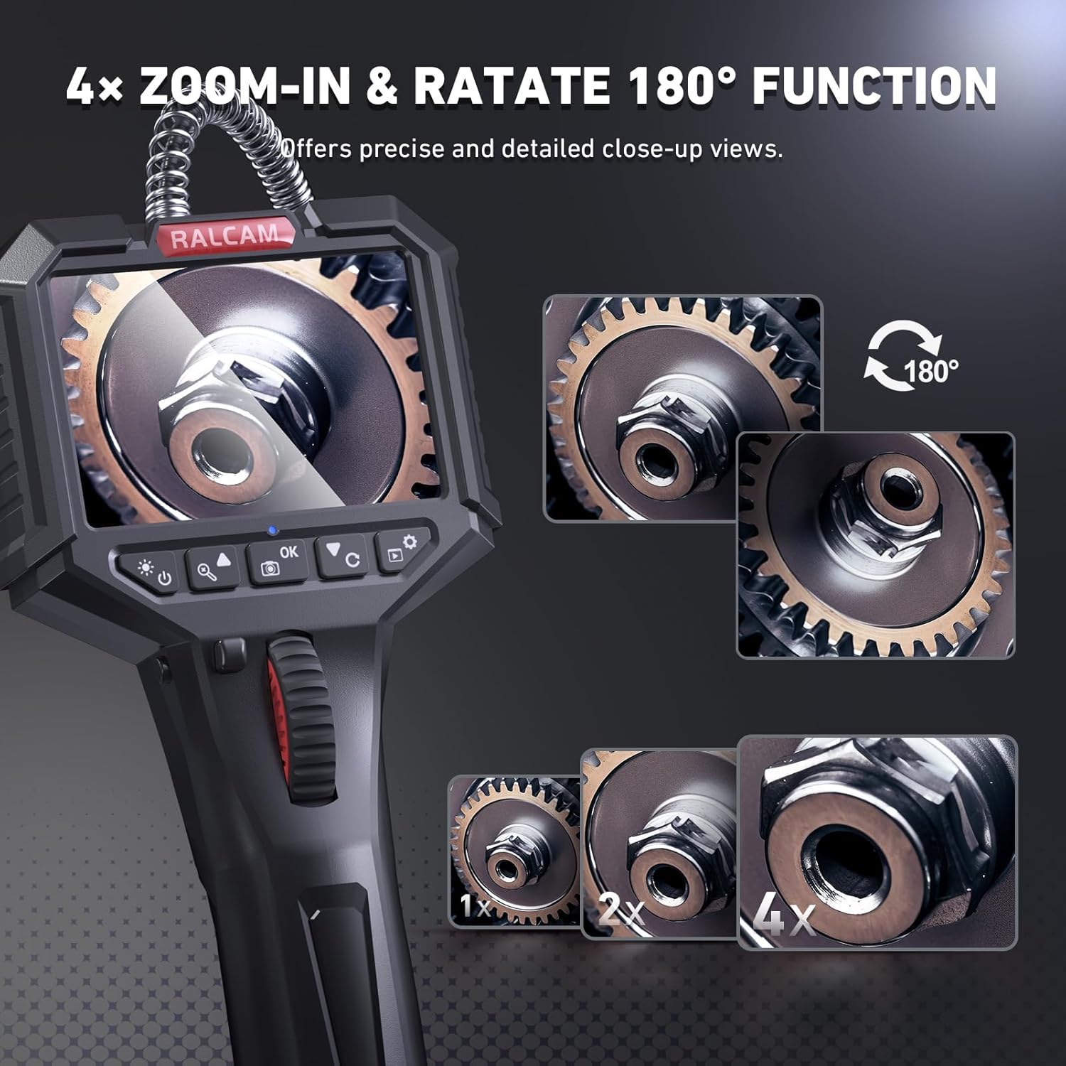 Thumbnail 4 de Ralcam 210° Rotatable Endoscope 3.5" HD 📷