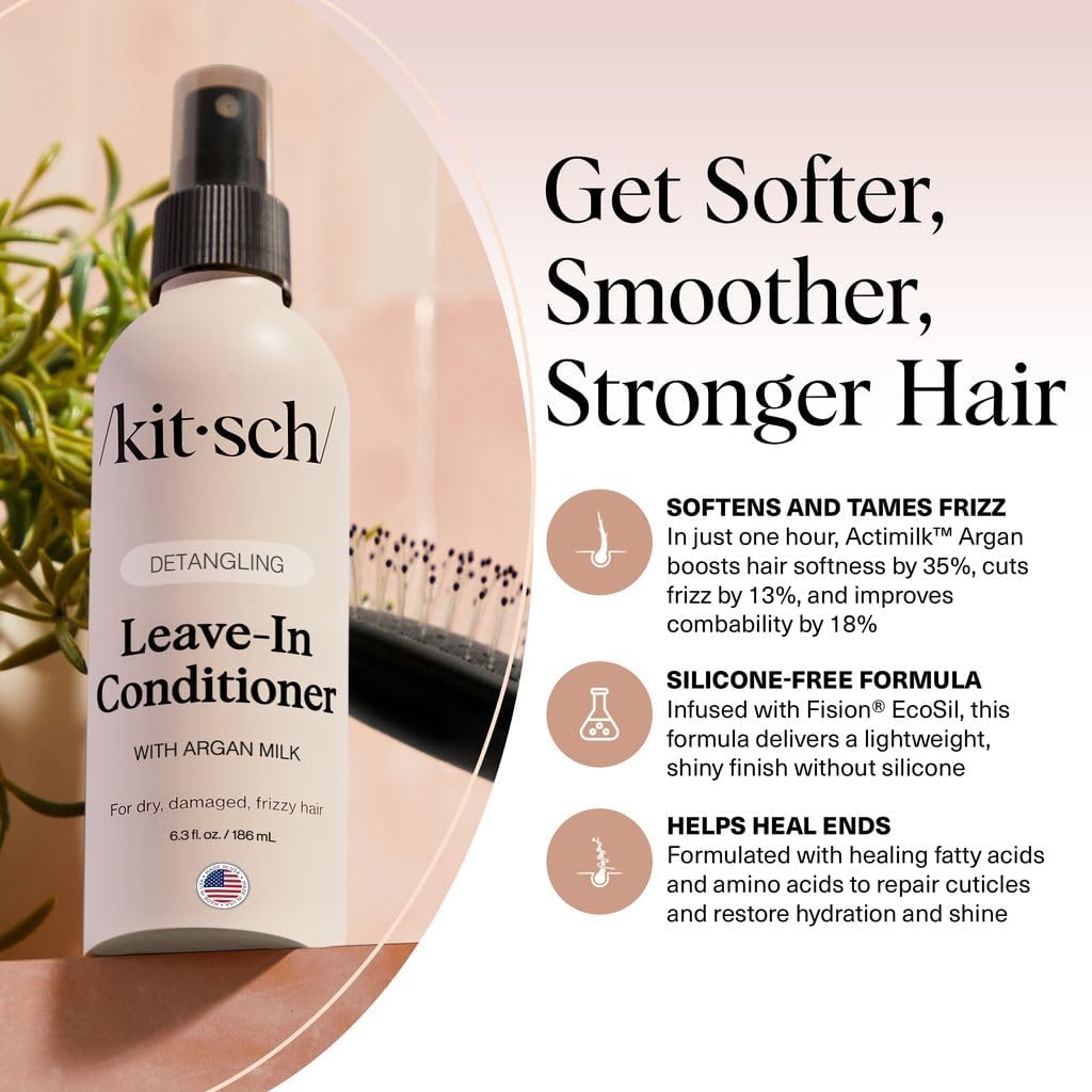 Thumbnail 4 de Kitsch Argan Milk Leave-In Conditioner 6.3 oz