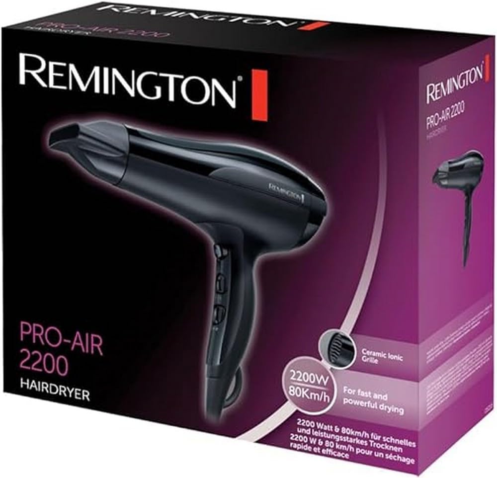 Thumbnail 1 de Remington Ionen Haartrockner Pro-Air D5210 (2200 W, Keramik-Ionen-Ring, Stylingdüse)