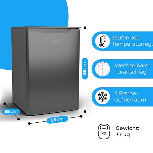Detalle de Bomann Gefrierschrank GS 7253 inox – 87 L, leise, flexibel & kompakt
