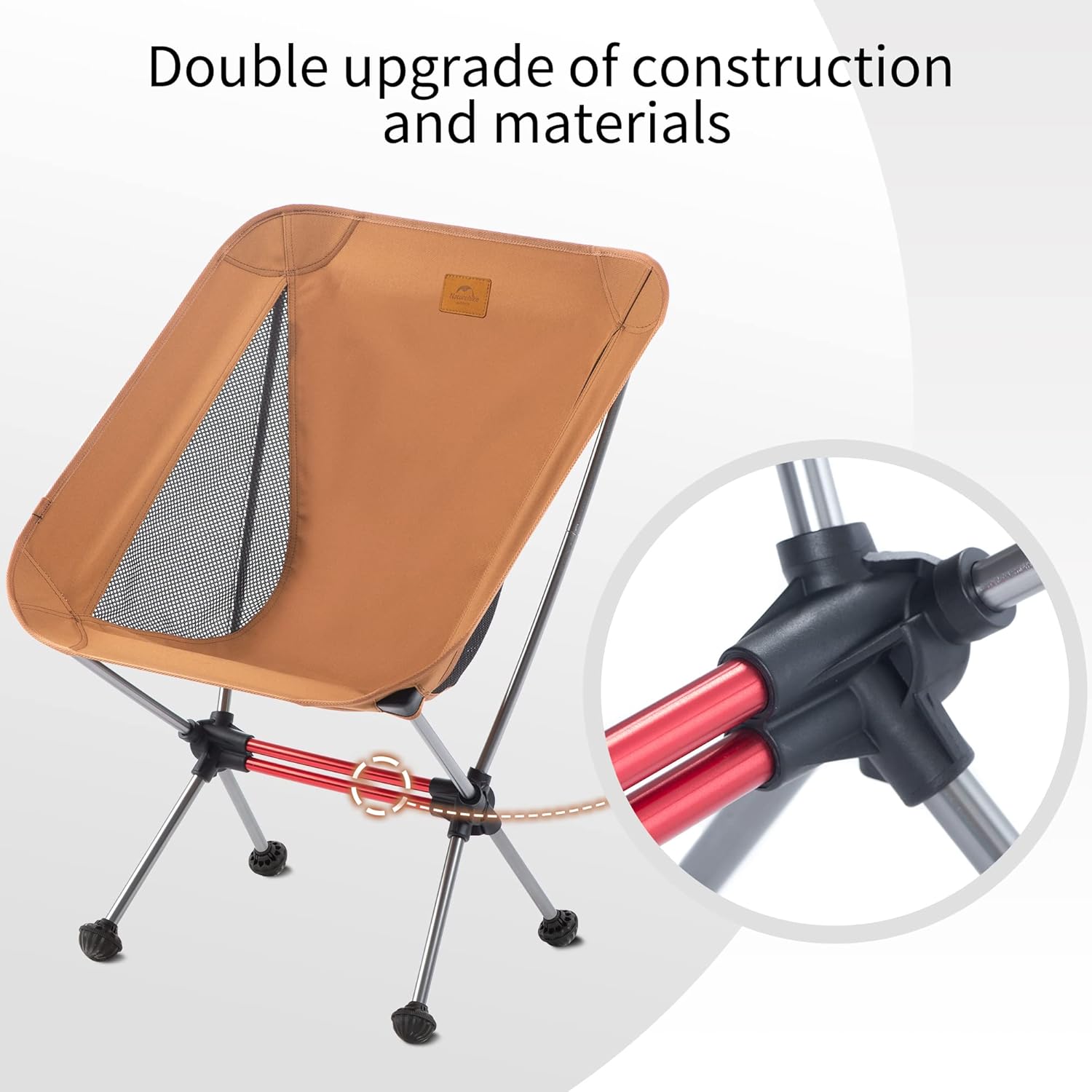 Thumbnail 4 de Naturehike YL08 ultralight camping chair (1.08kg) with anti-sinking feet