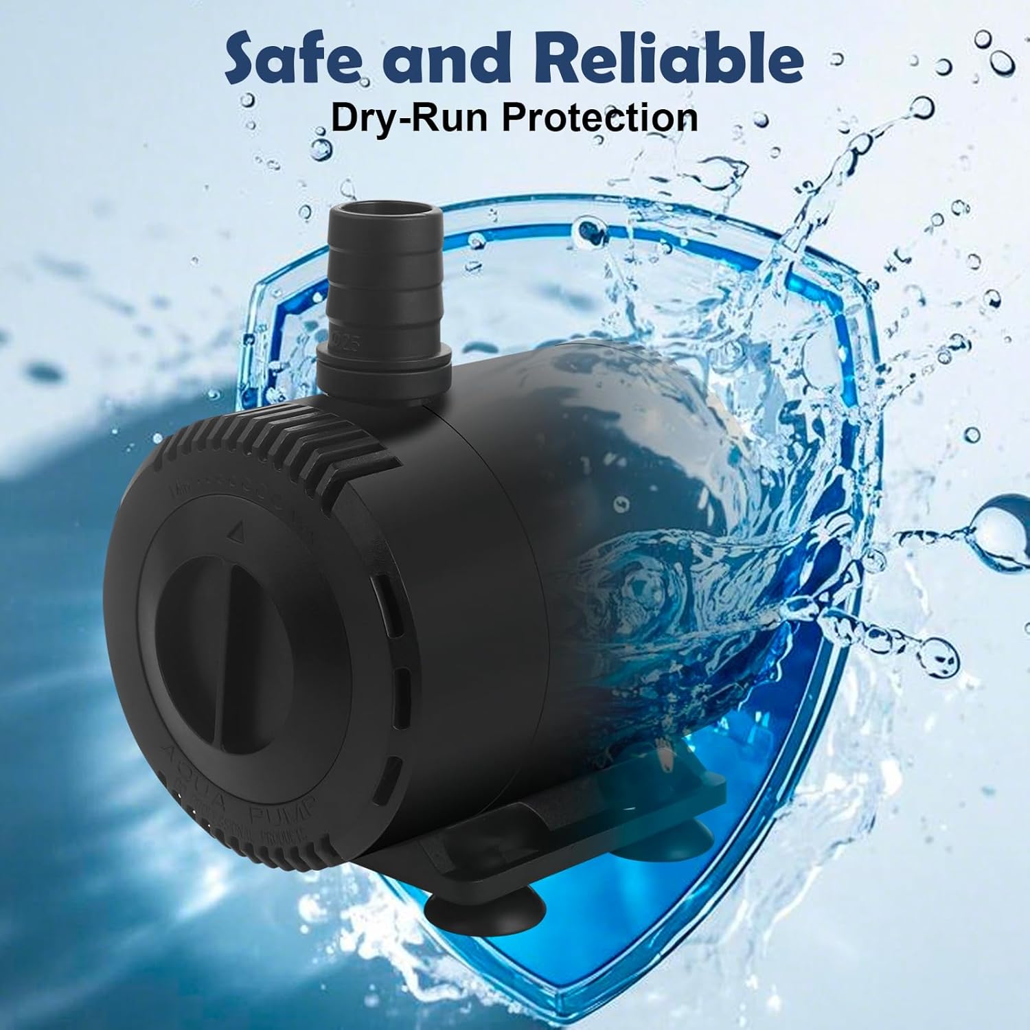 Detalle de BAITAI Submersible Water Pump 2000L/H 35W: Quiet, Versatile Flow for Aquariums and Features