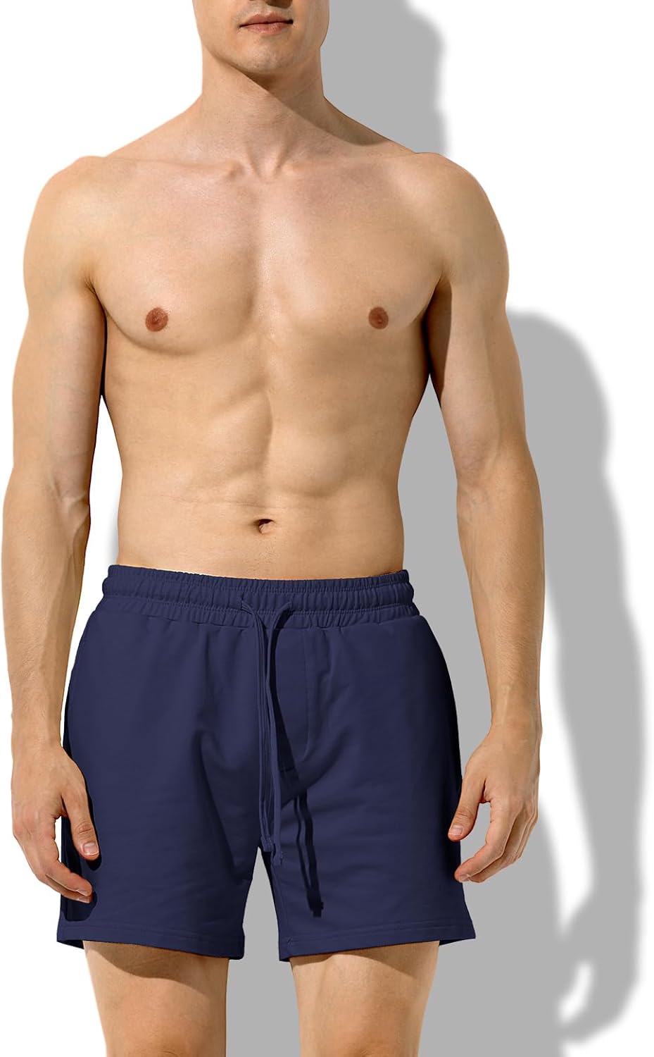 Thumbnail 1 de Mauro Kane men’s sweat cotton shorts (5 inch) with pockets – athletic gym workout shorts