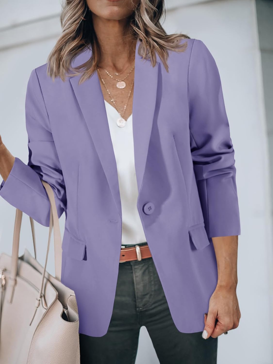 Detalle 2 de Cicy Bell Open Front Blazer for Women