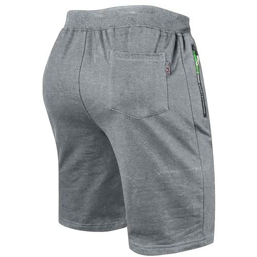 Detalle 1 de ZOXOZ Verano Pantalón Corto Hombre Shorts con Bolsillos Laterales – Gris, M
