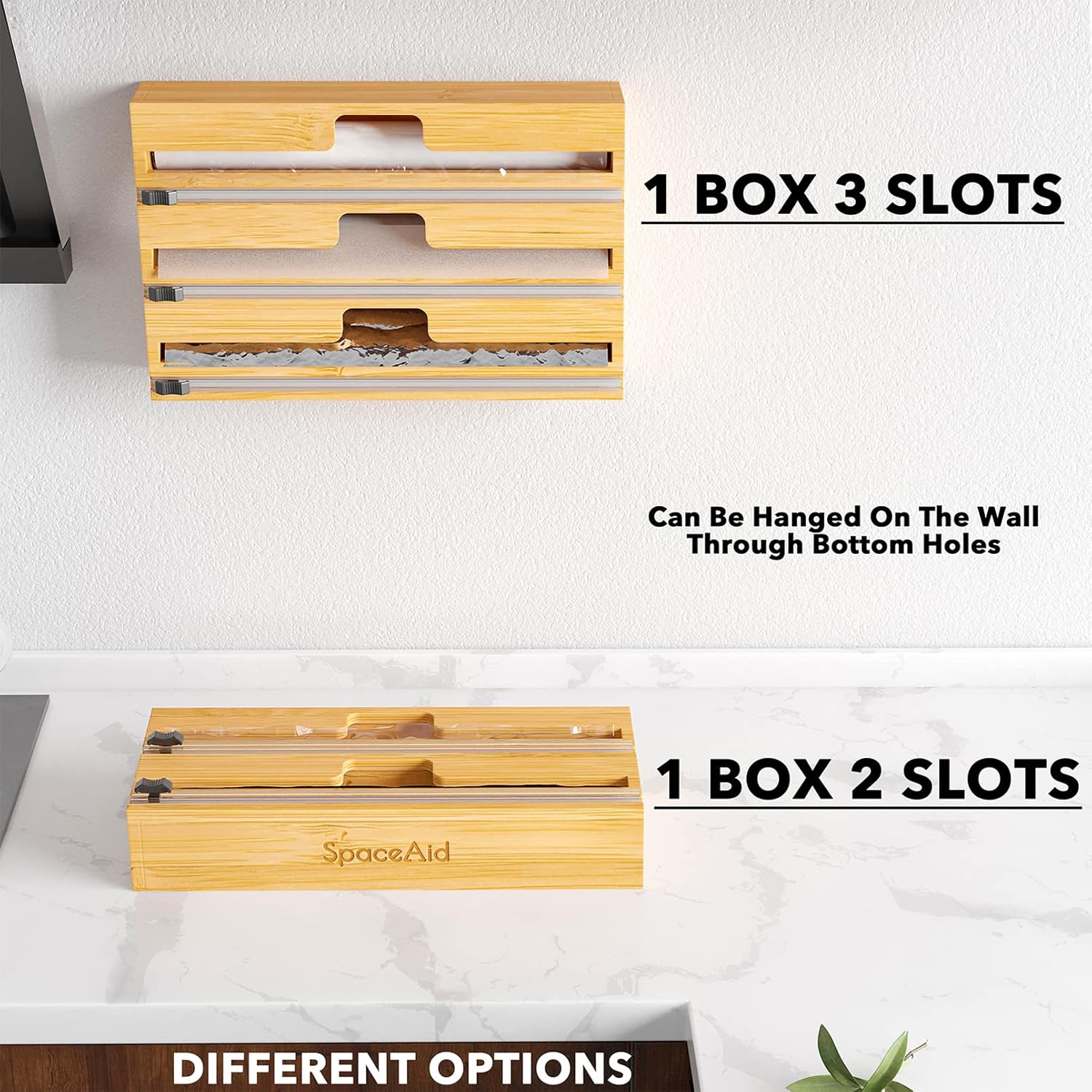 Thumbnail 6 de SpaceAid WrapNeat 3-in-1 Wrap Organizer 12″ dispenser 🍽