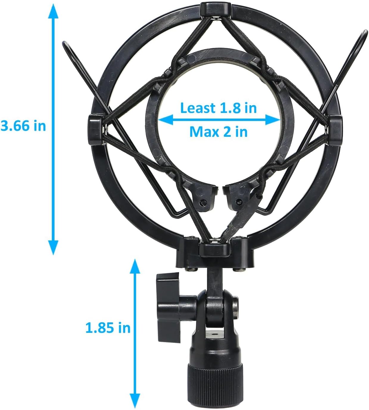 Detalle de YOUSHARES AT2020 Shock Mount for Condenser Mics, PVC Vibration Reduction