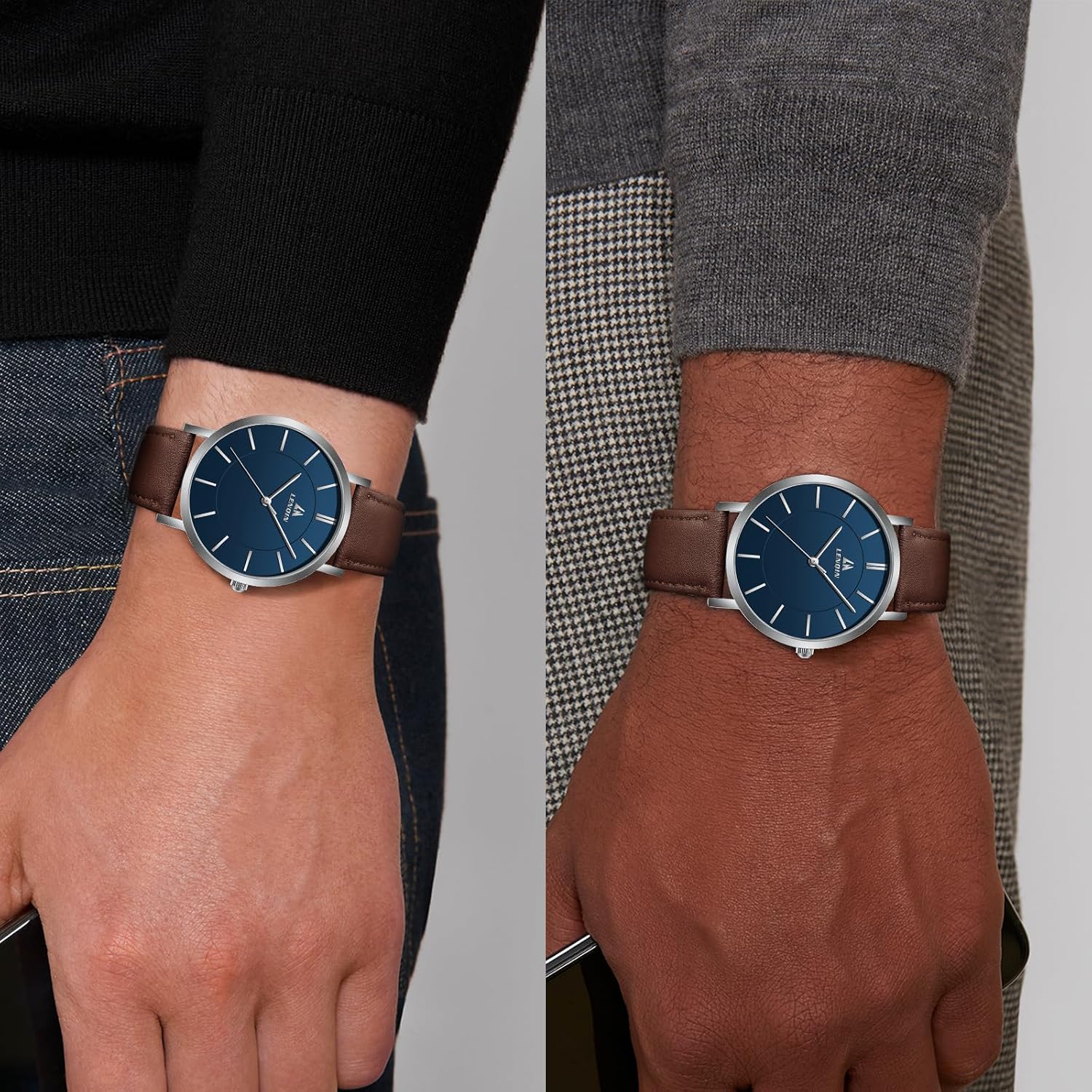 Thumbnail 5 de LN LENQIN Herren Uhr 40 mm