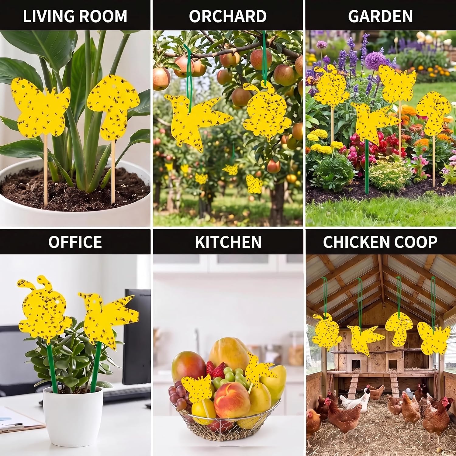 Thumbnail 6 de Stingmon 12 Pack Sticky Trap, 96-Pack Yellow Plant Pest Traps