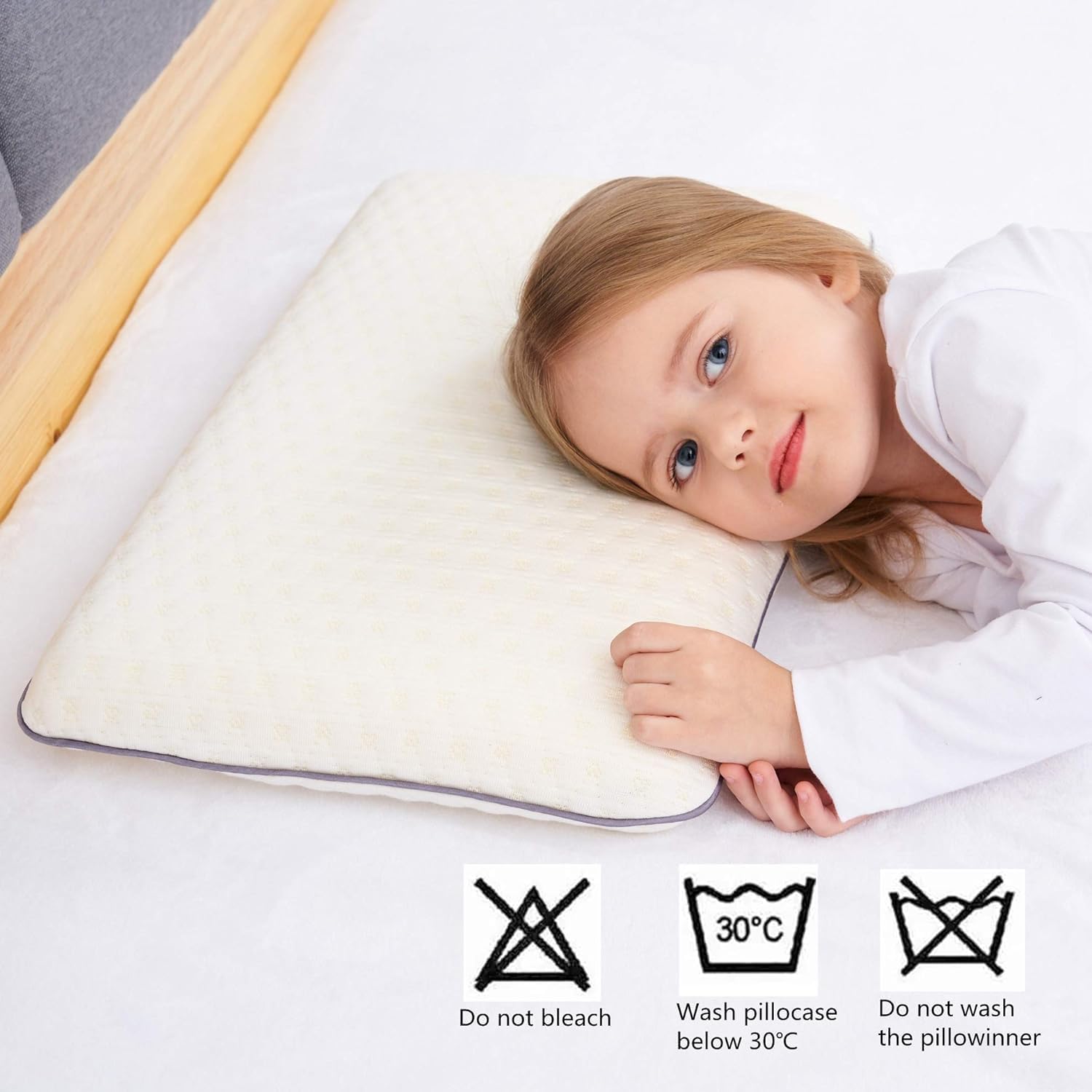 Detalle 2 de SIKAINI Cuscino per Bambini memory foam 3-8 anni