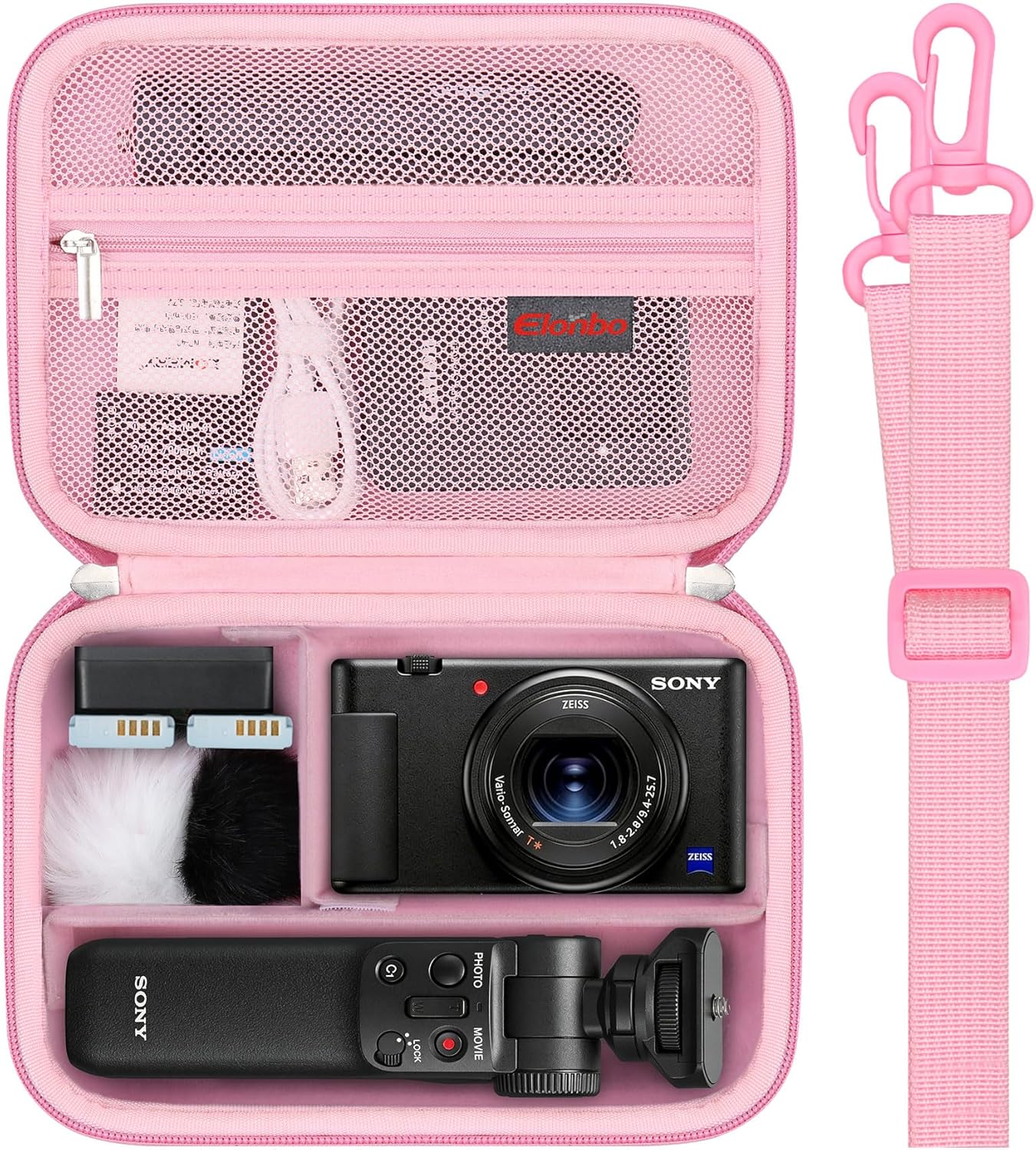 Detalle de Elonbo case for Sony ZV-1 II, pink