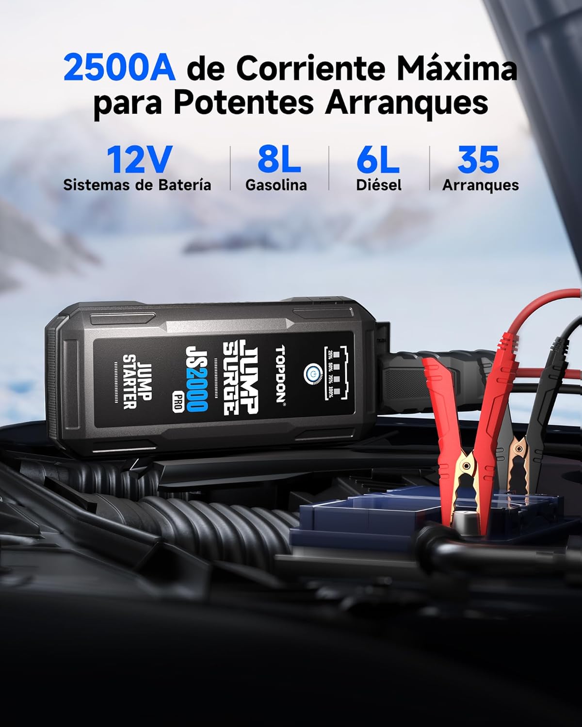 Thumbnail 1 de TOPDON JS2000 Pro Arrancador 2500A 12V