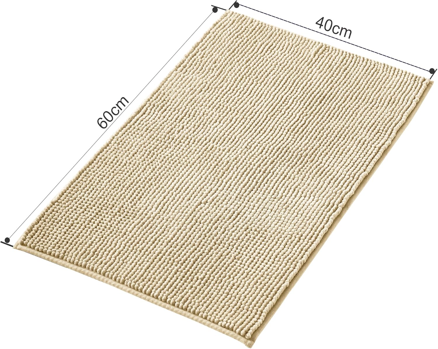 Thumbnail 2 de Decomira Badematte rutschfest 40x60 cm – Beige, waschbar und vielseitig einsetzbar