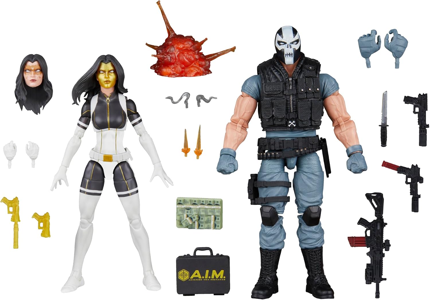 Detalle de Marvel Legends Series Madame Masque & Crossbones 6-Inch Action Figures 🎎
