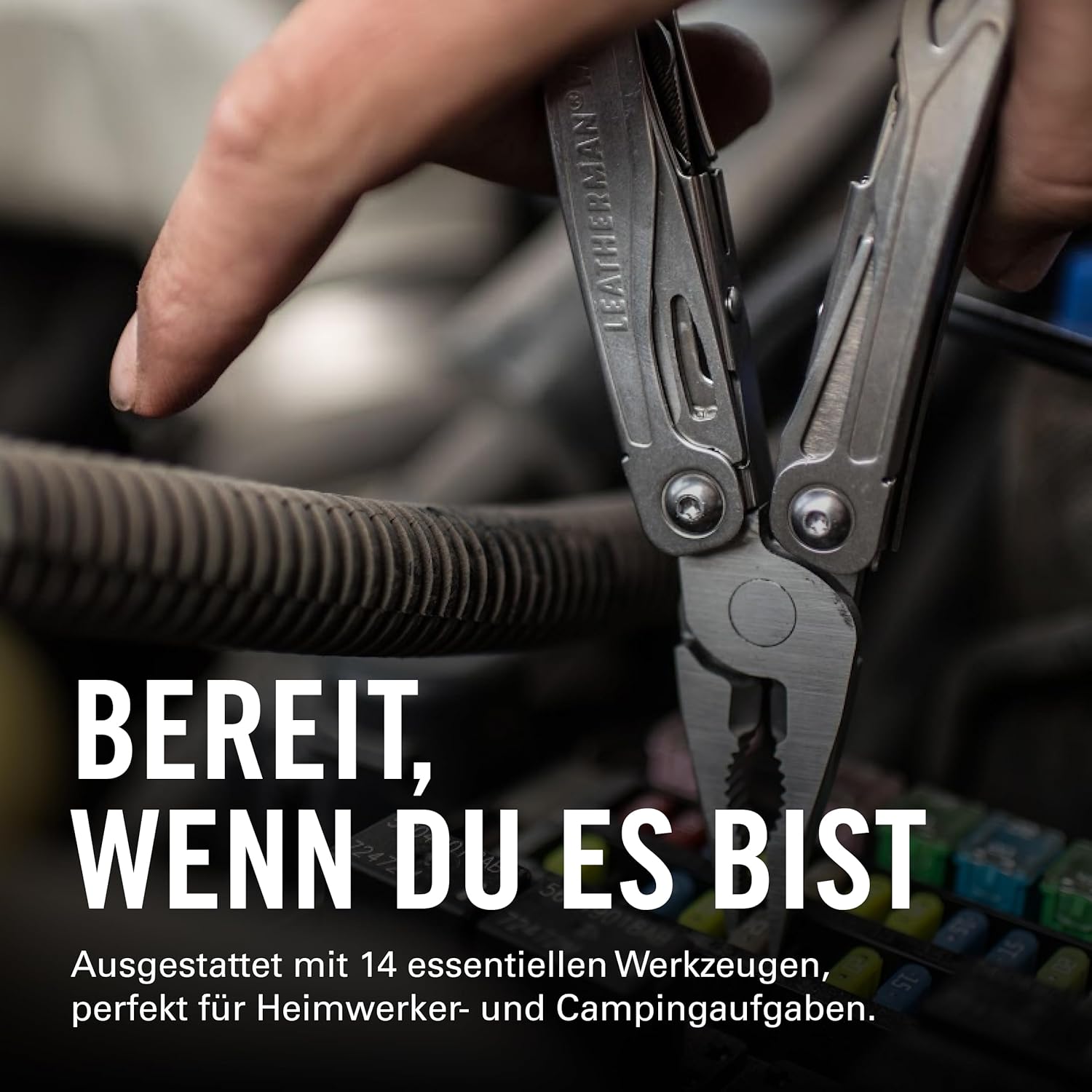 Detalle de Leatherman Wingman Multi-Tool – 14 Werkzeuge, Edelstahl, kompakt und zuverlässig