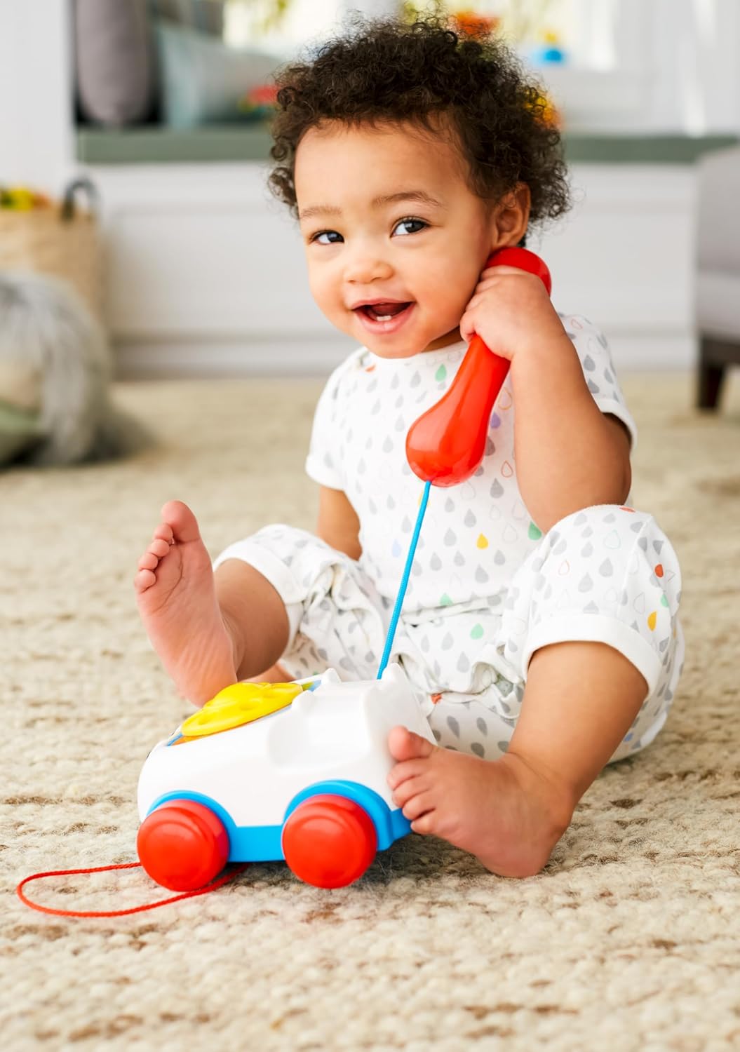 Detalle 2 de Fisher-Price Teléfono Carita Divertida 📞 Juguete Educativo para Bebés