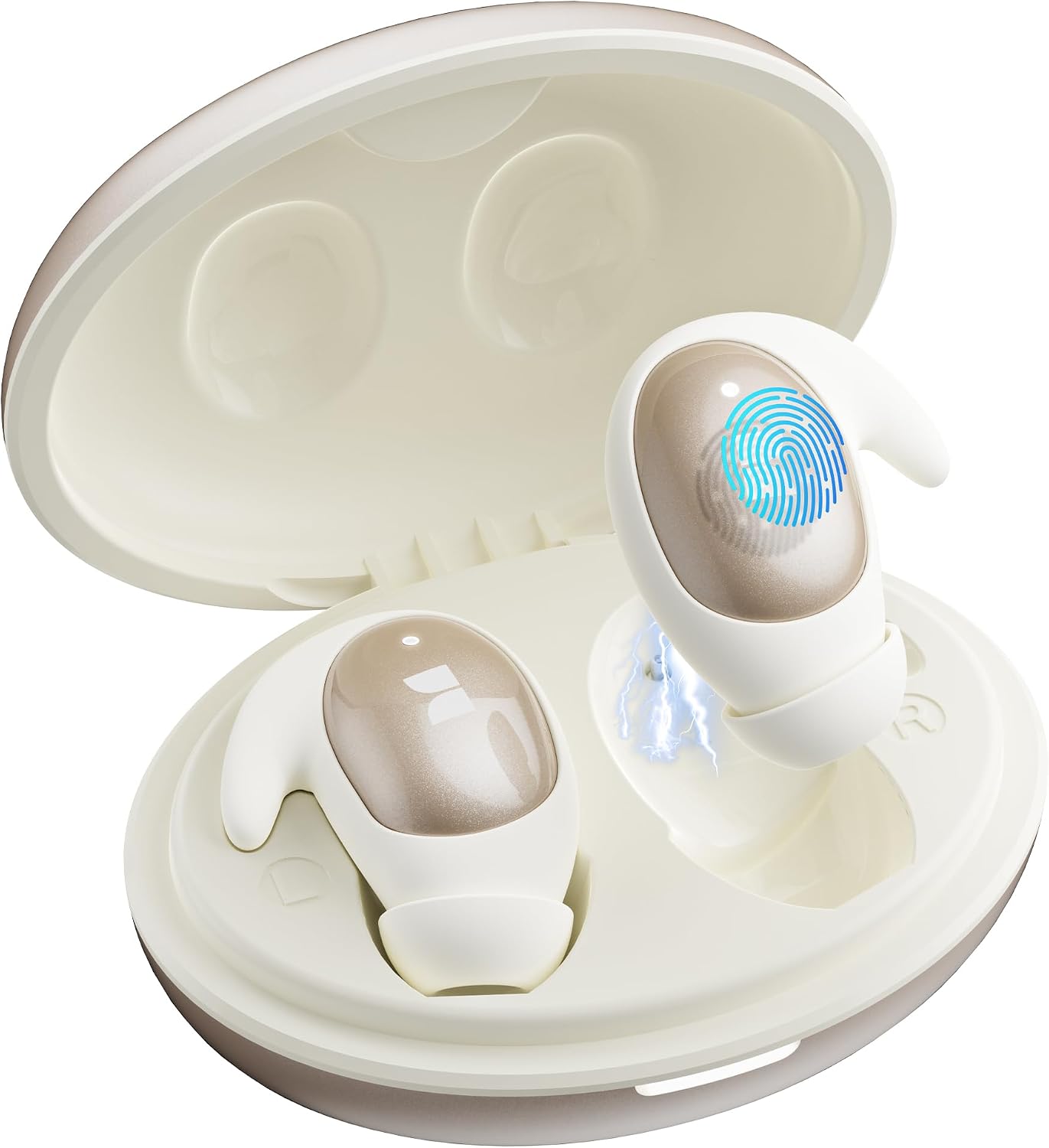 Detalle de Monster Sleep Ear100 W57 Sleep Earbuds, Side-Sleeper Design, Stereo Sound, IPX6