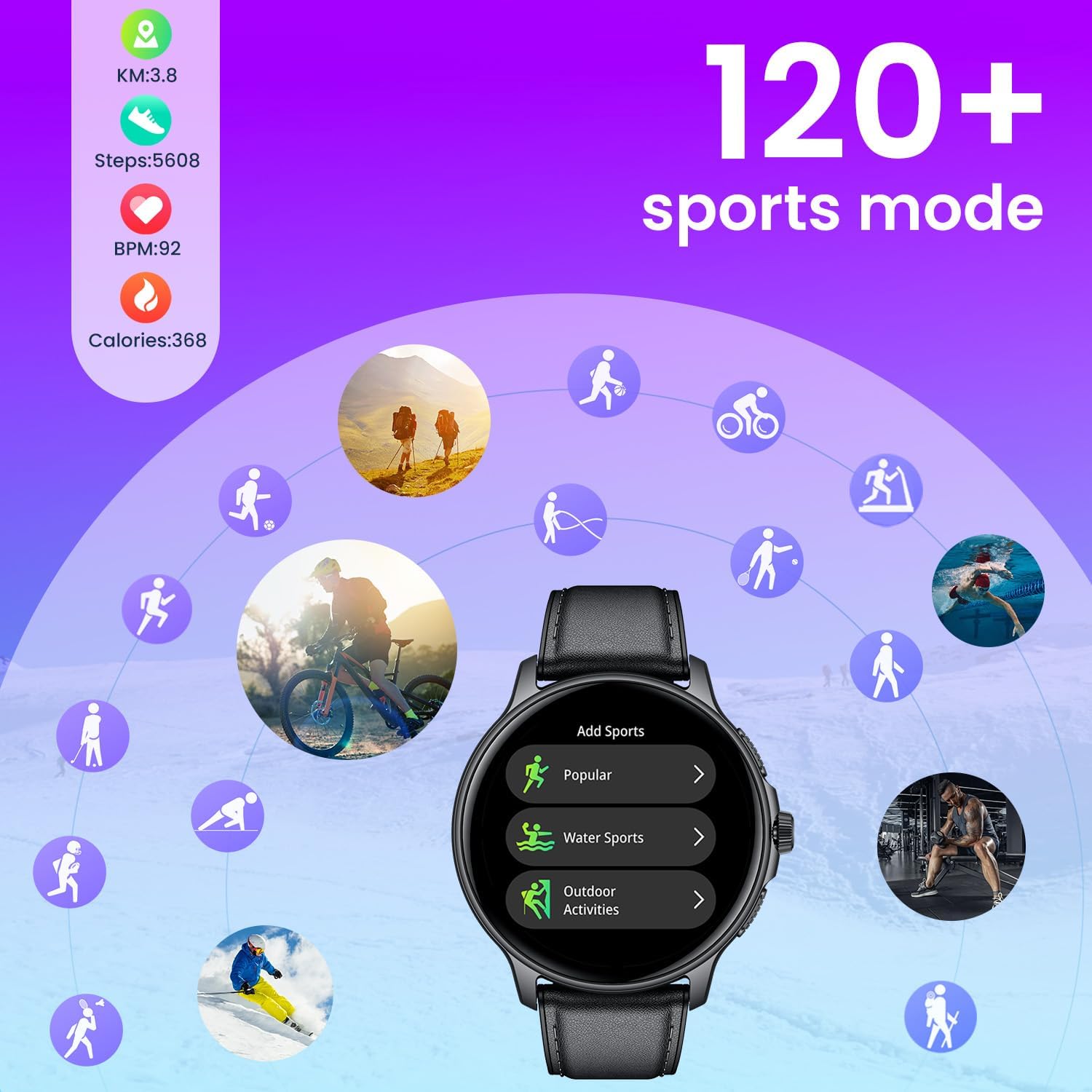 Detalle de Smartwatch con chiamate Bluetooth 1,43”