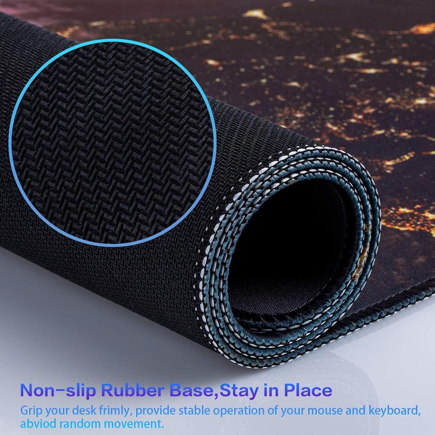 Thumbnail 4 de Abetcabe Gaming Mouse Pad Extended XXL (800 x 400 mm) – Gold-City Light