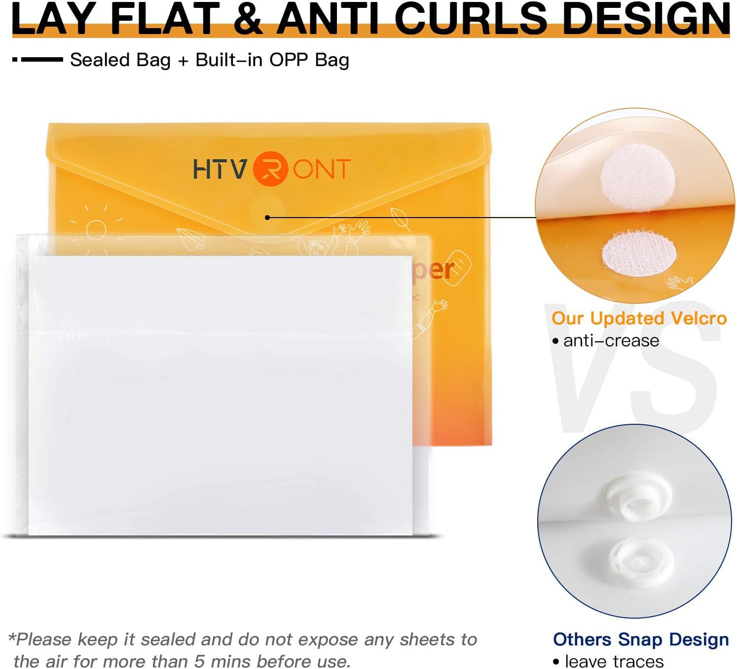 Thumbnail 6 de HTVRONT Printable Vinyl for Inkjet & Laser Printers — 40 Sheets, Matte White, 8.5" x 11