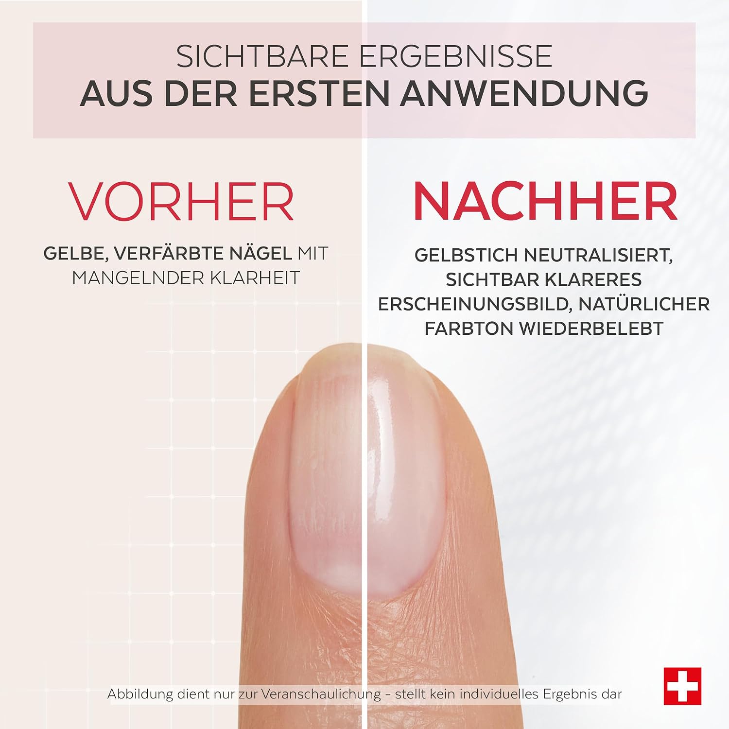 Detalle de PODERM Nagellack Pflege Corrector & Perfector mit Kollagen – glättet und kaschiert Nagelrillen (8 ml)